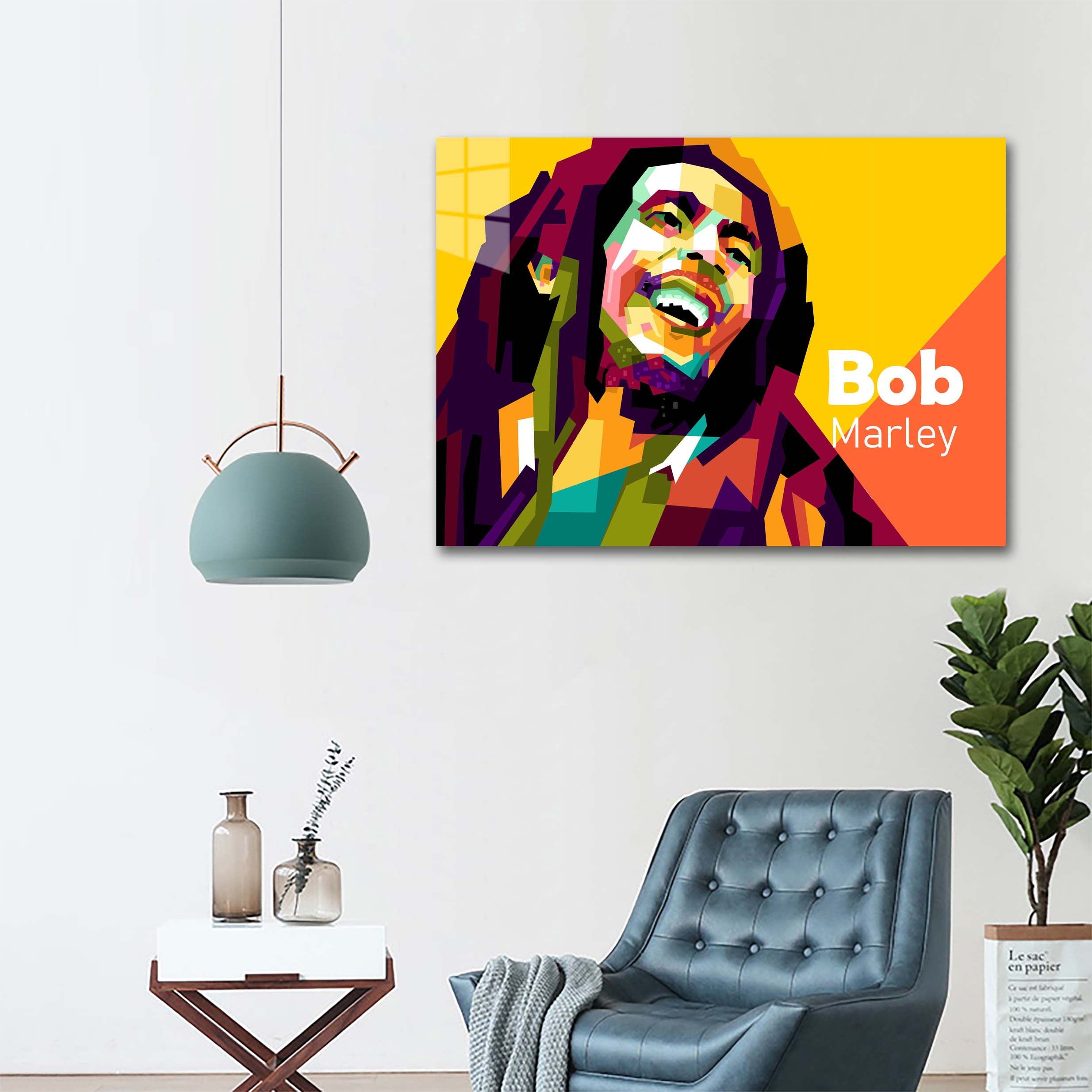 Icon reagge Bob Marley in fantasy legend