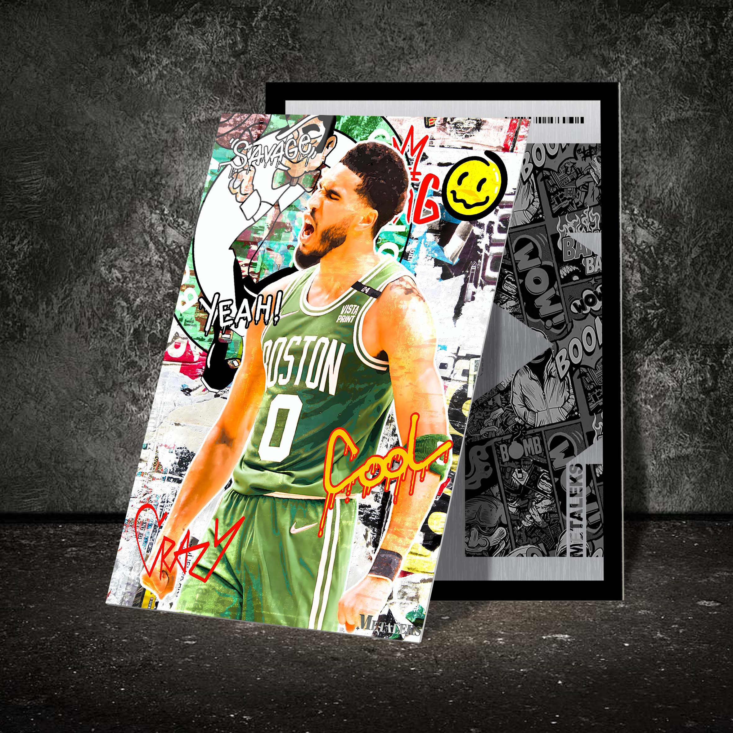 Jayson Tatum Boston Celtics Graffiti