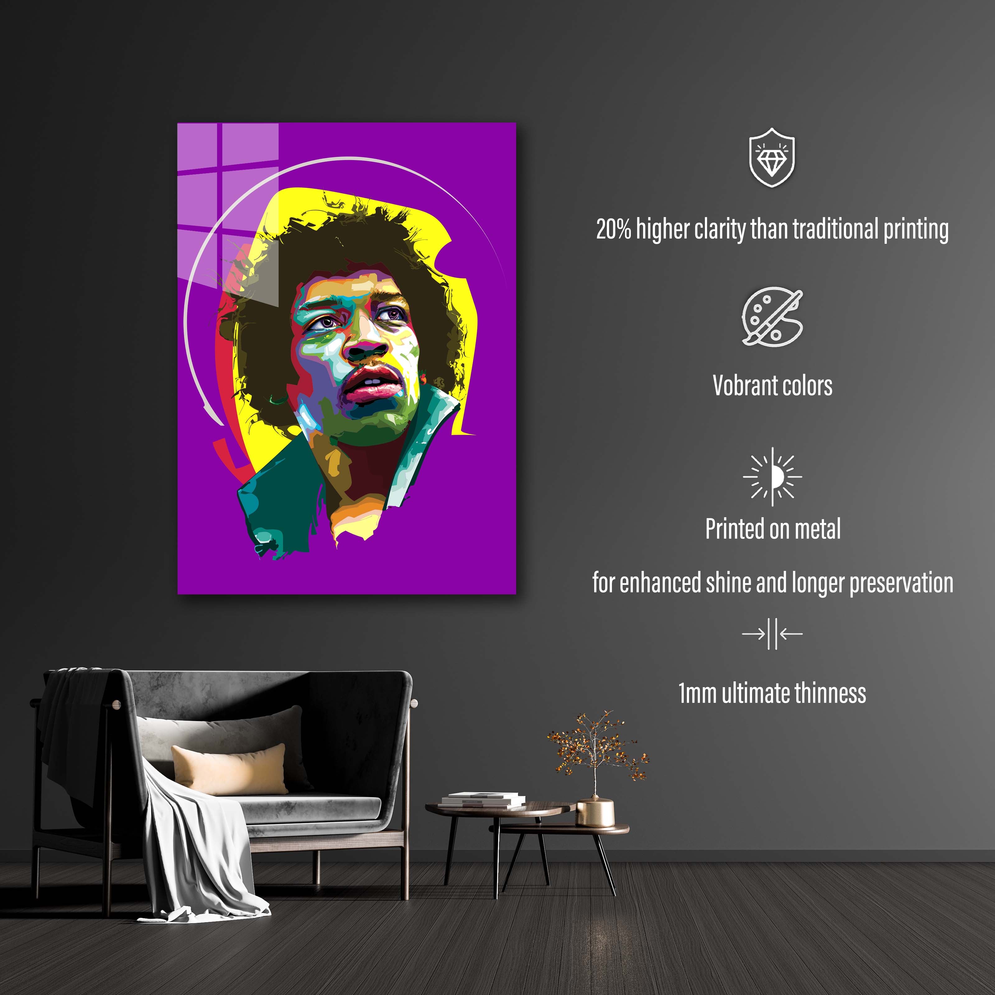 Jimi Hendrix Blues Man Pop Art