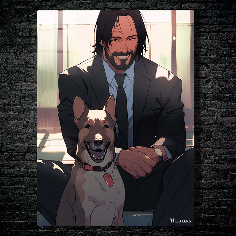 John Wick and dog (2)