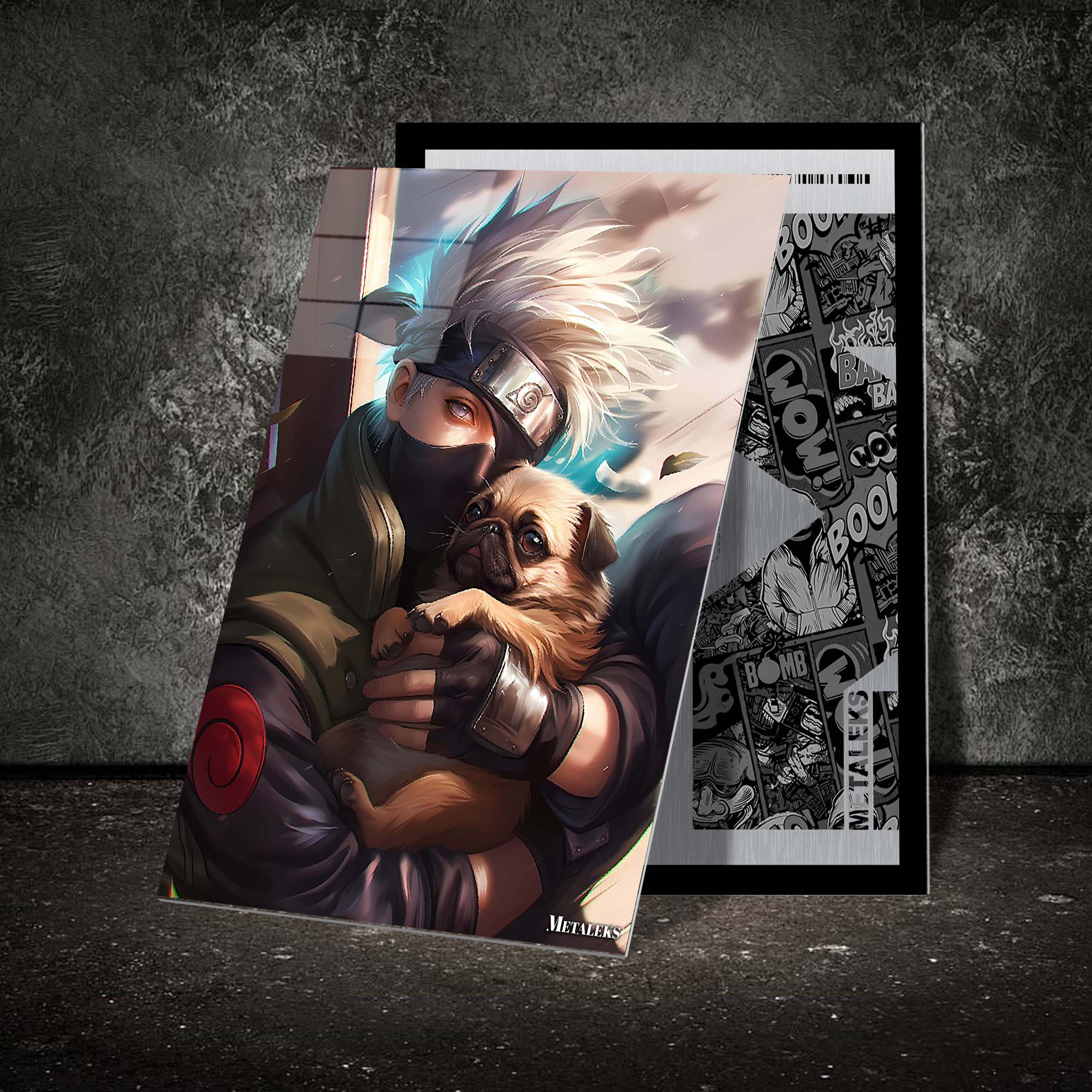 Kakashi hatake with pakun dog