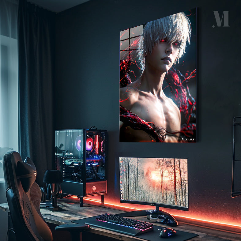Kaneki Ken Bare Chest Portrait