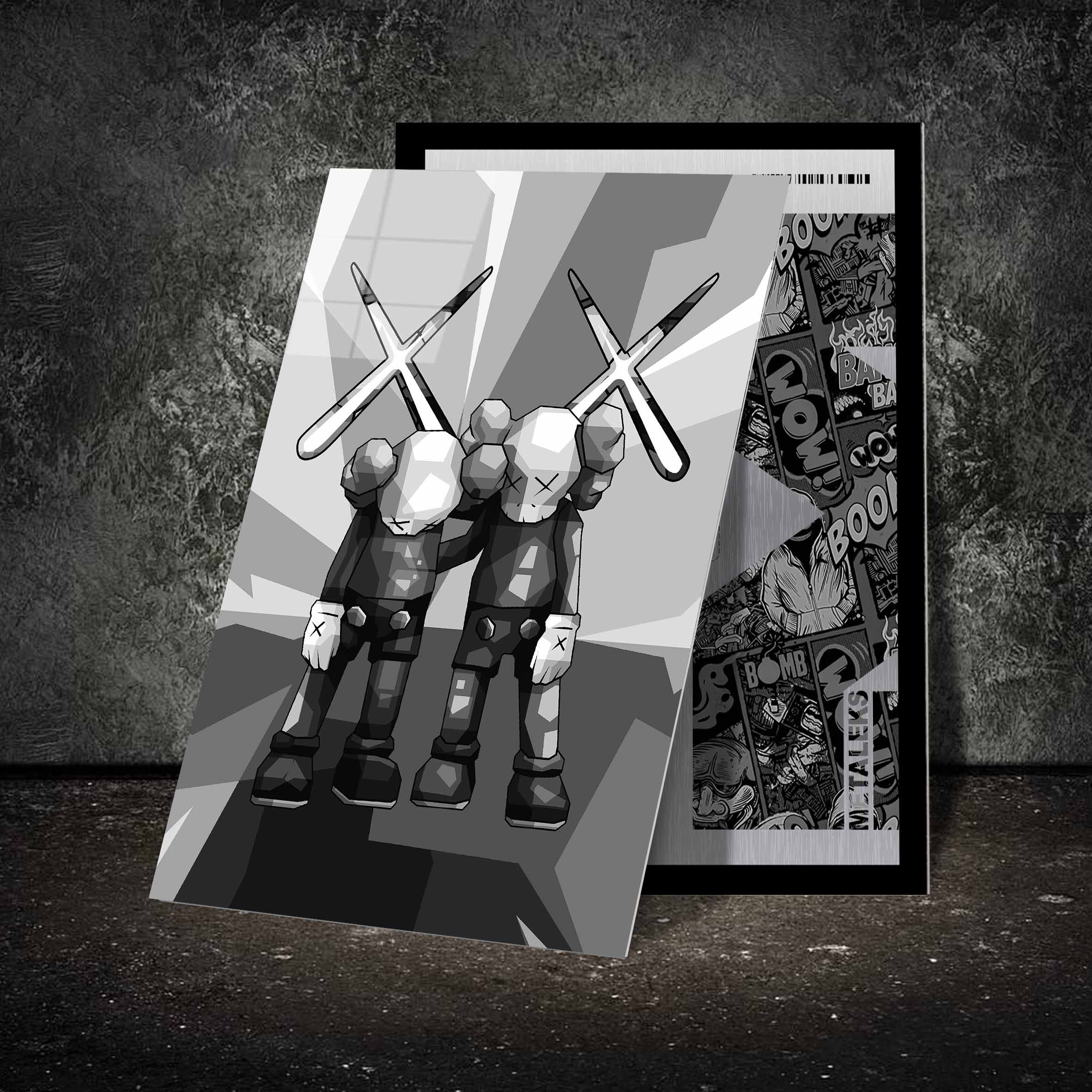 Kaws Brother grayscale