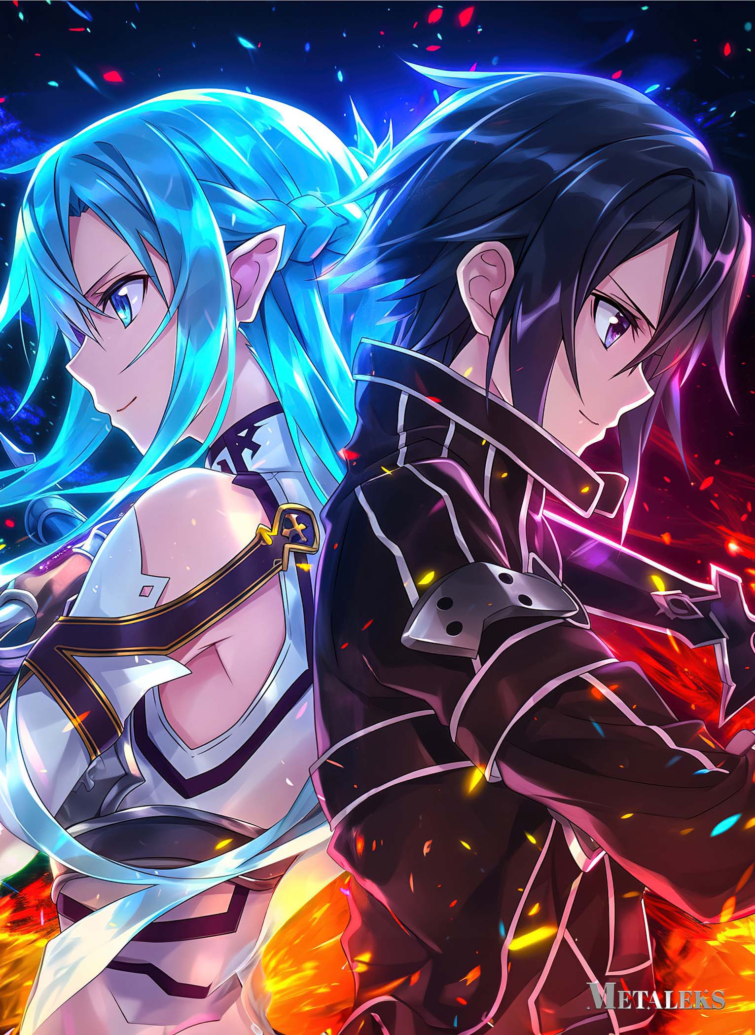 Kirito and Asuna - Sword art online