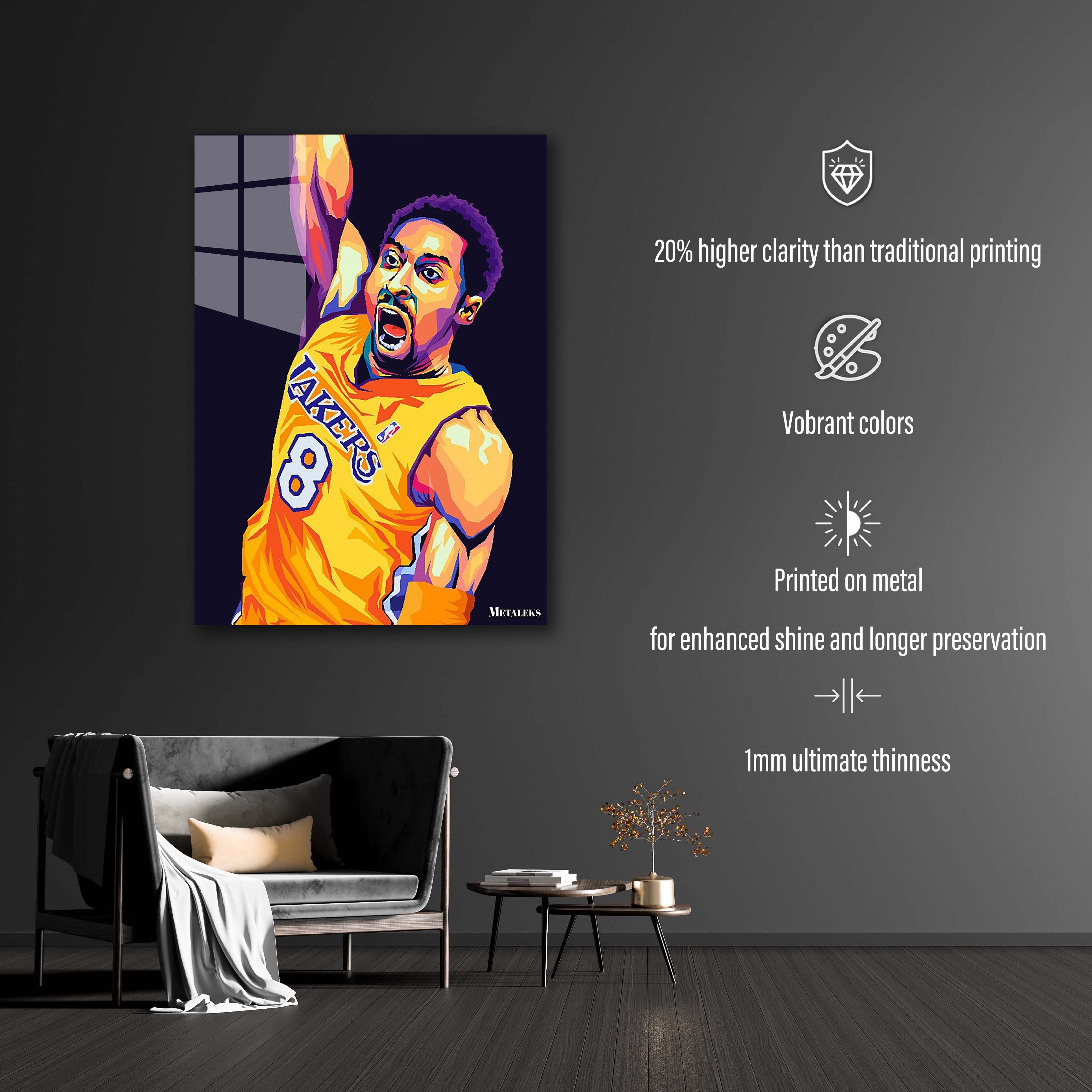 Kobe Braynt in wpap pop art