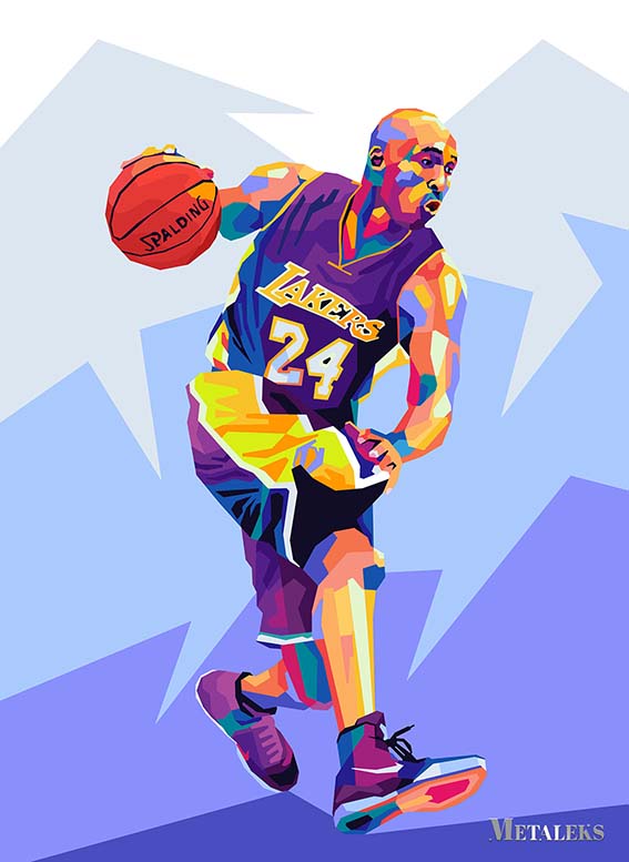 Kobe Bryant Wpap Pop Art2