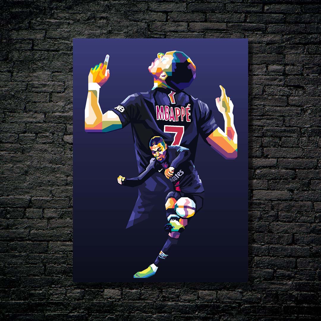 Kylian Mbappe WPAP popart