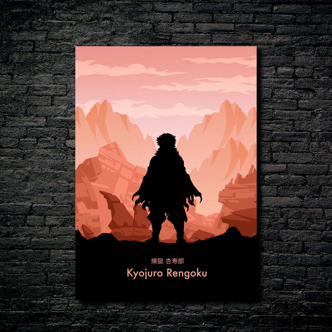 Kyojuro Rengoku Minimalist Art