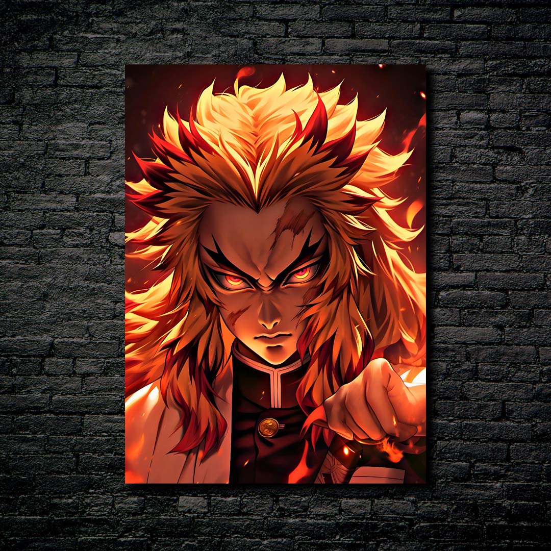 Kyojuro rengoku - flame hashira from demon slayer