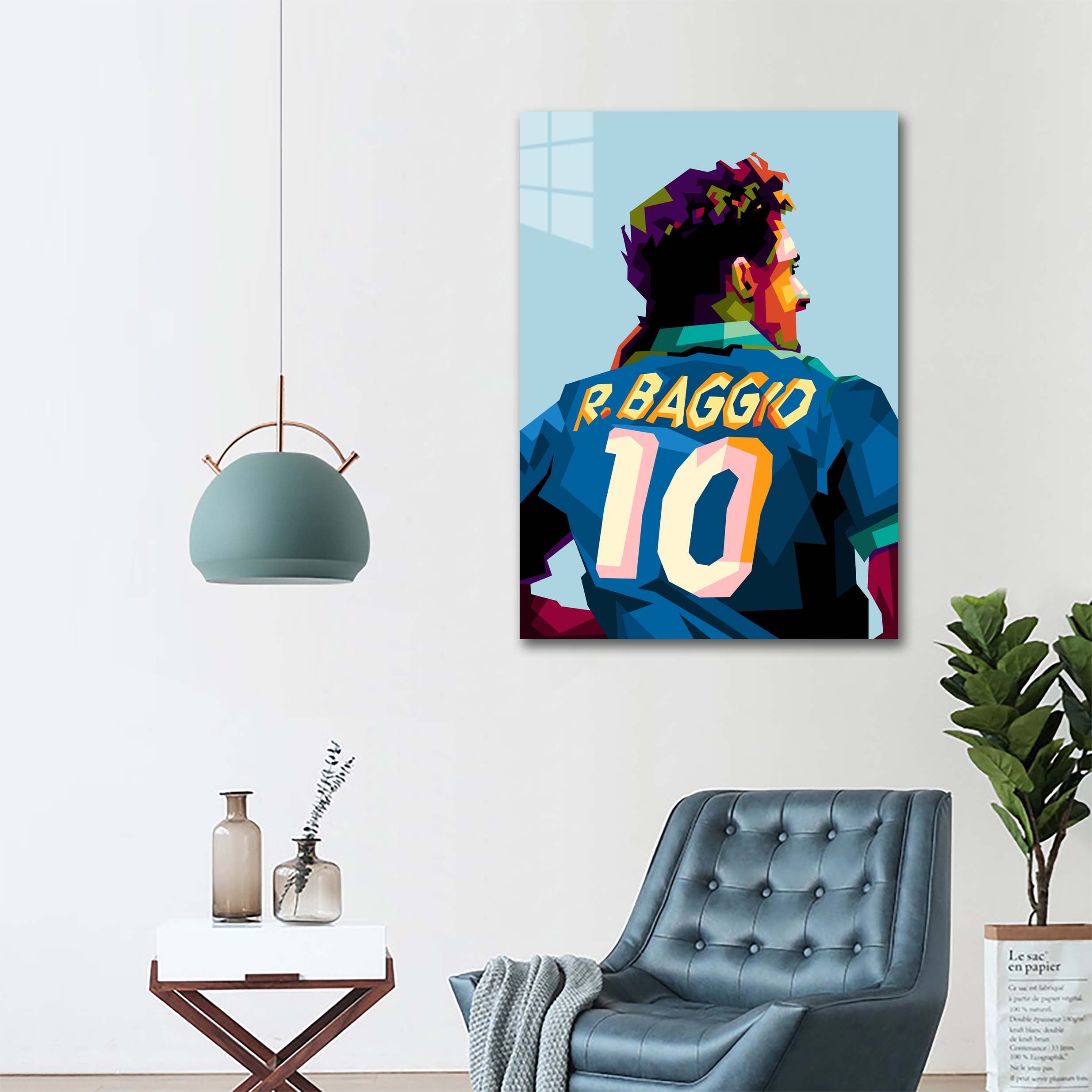 Legend football Roberto Baggio trending wpap art