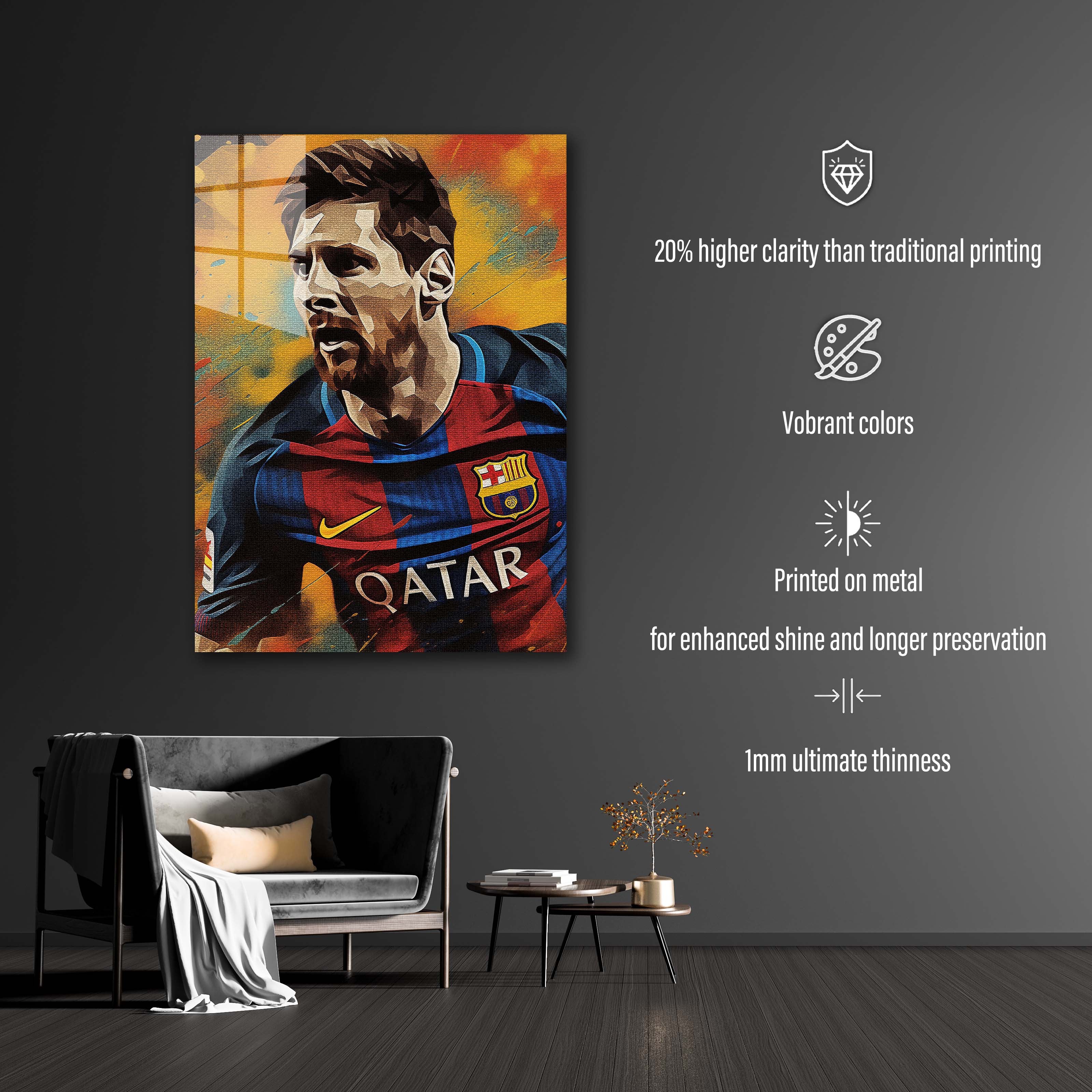 Lionel Messi Colorful