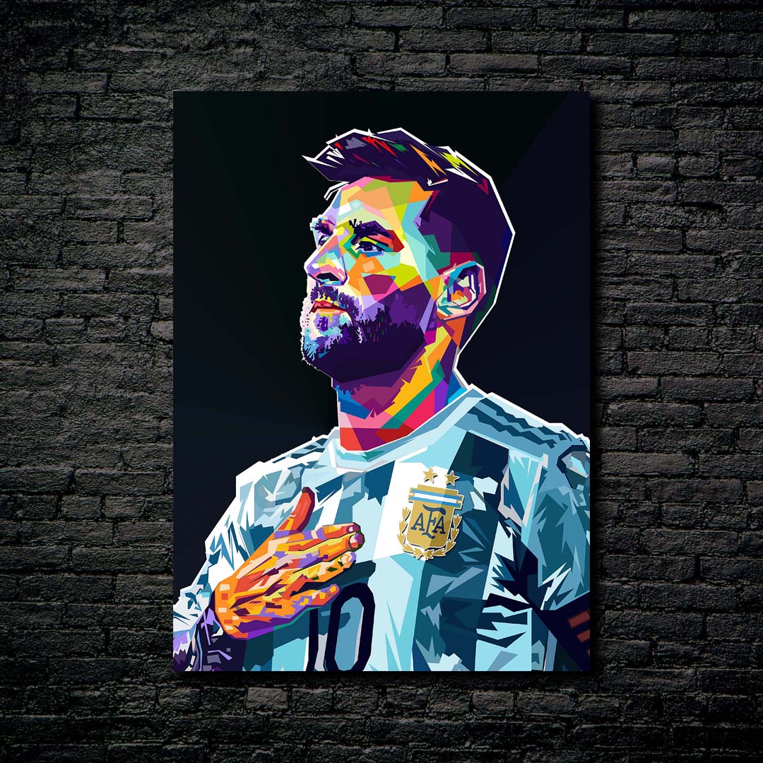 Lionel Messi wpap pop art