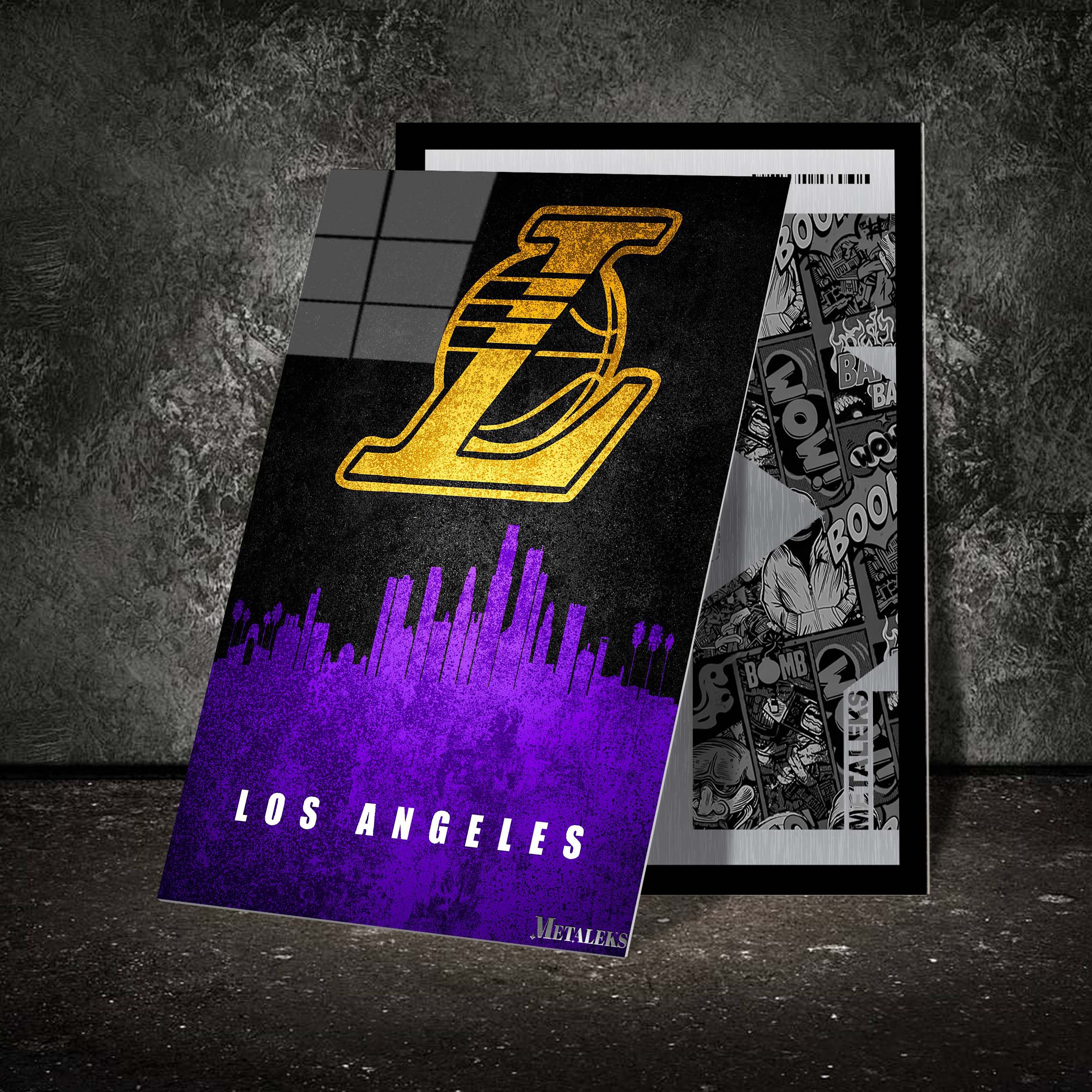 Los Angeles Lakers California State Map