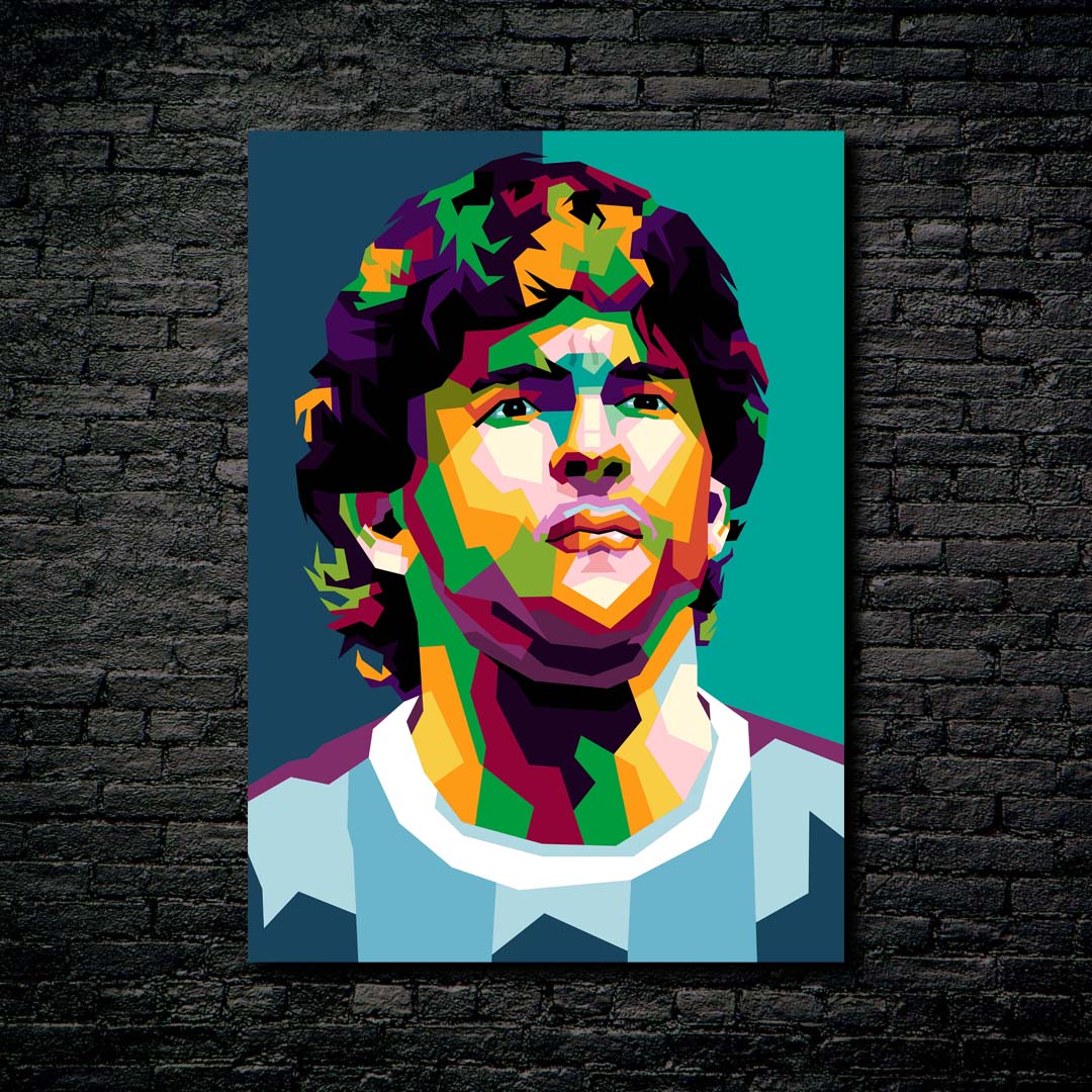 Maradona in special pop art