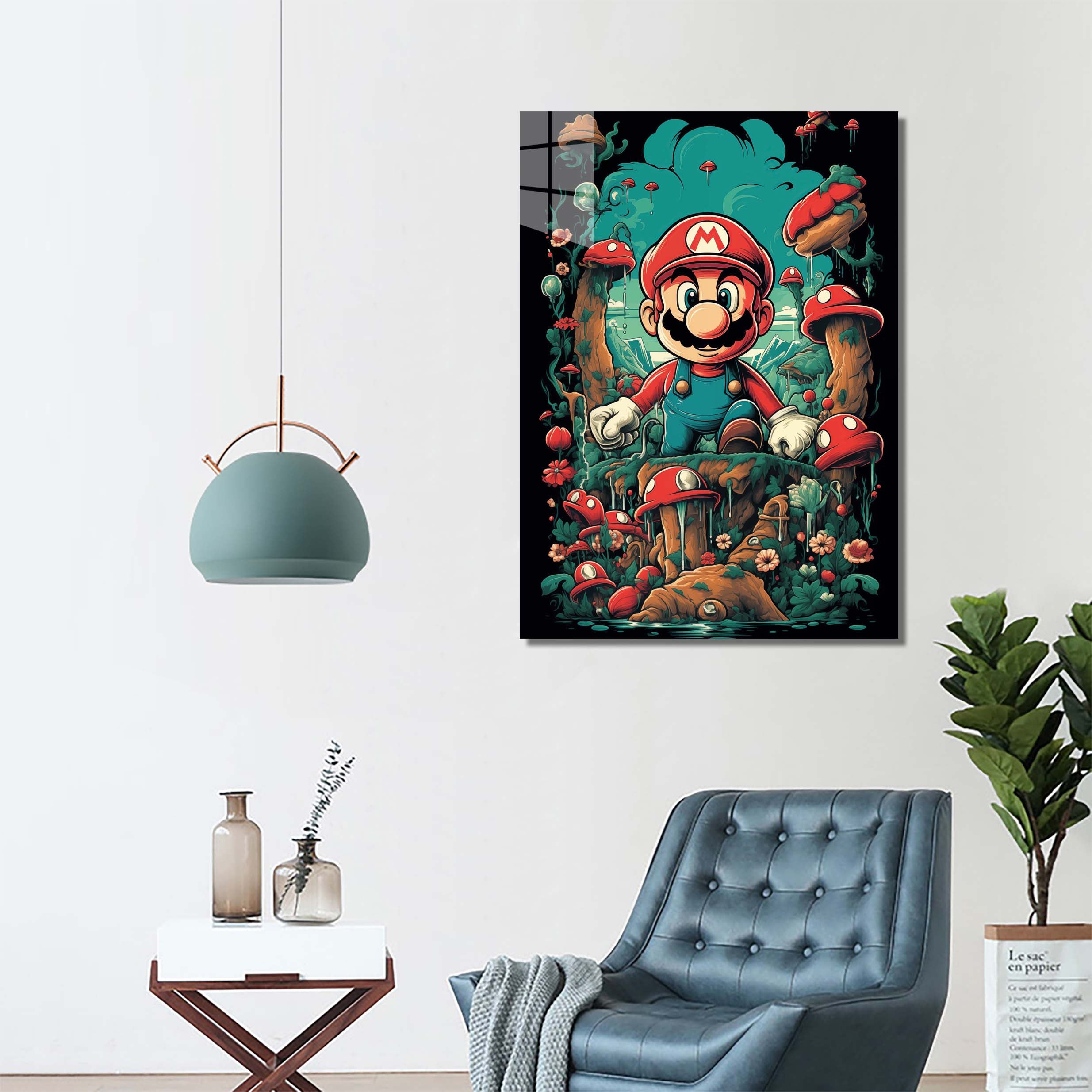 Mario on Mushroom Island