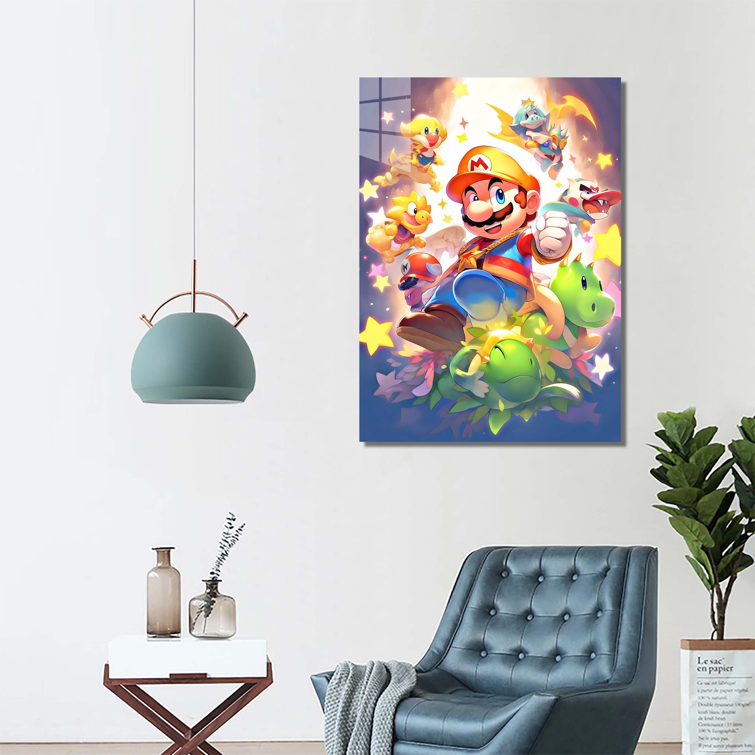 Mario with tiny monsters