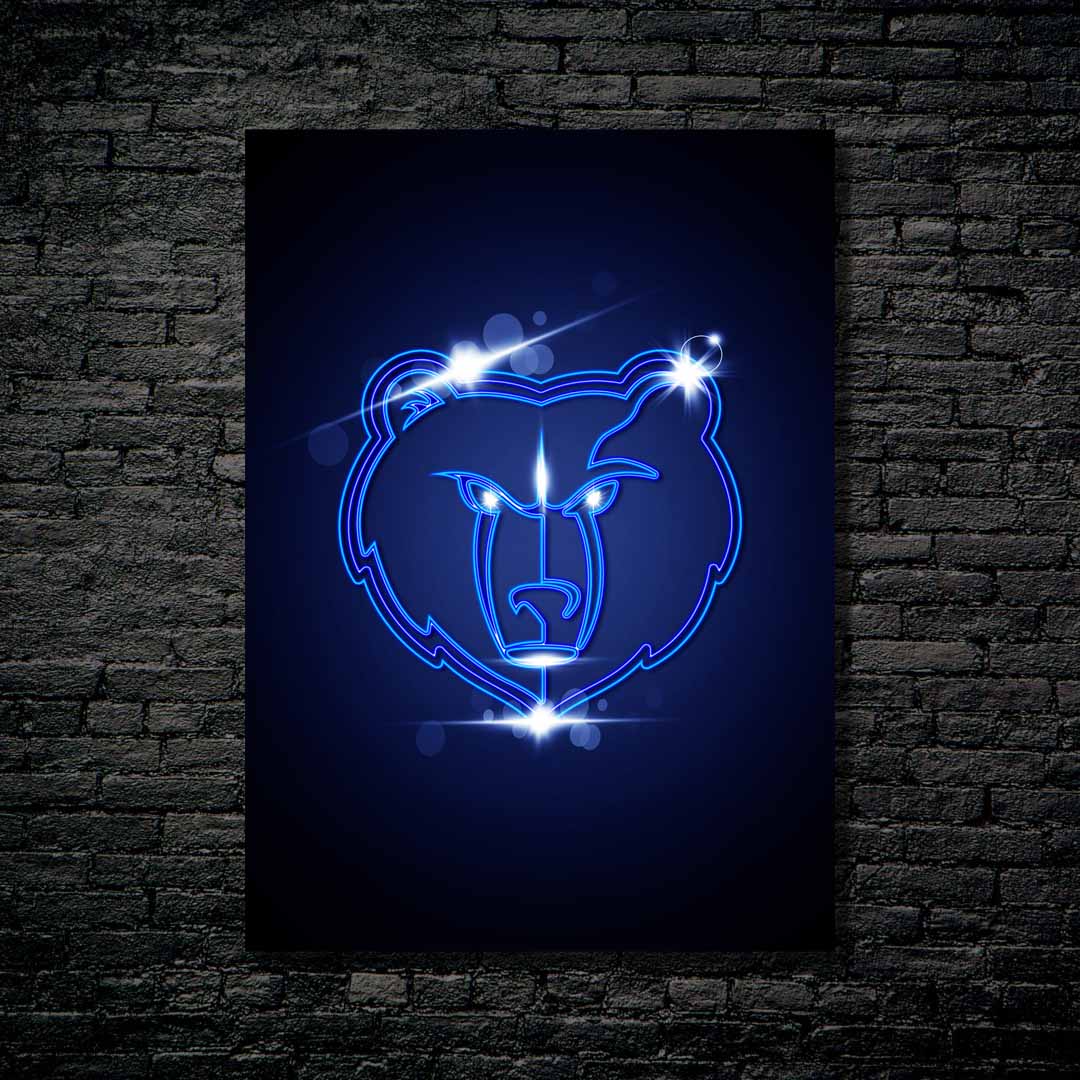 Memphis Grizzlies Neon