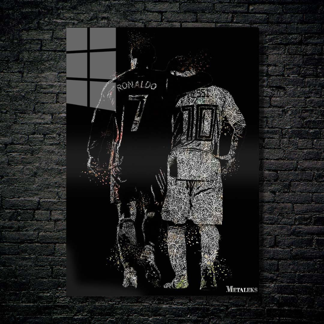 Messi And Ronaldo Scribble