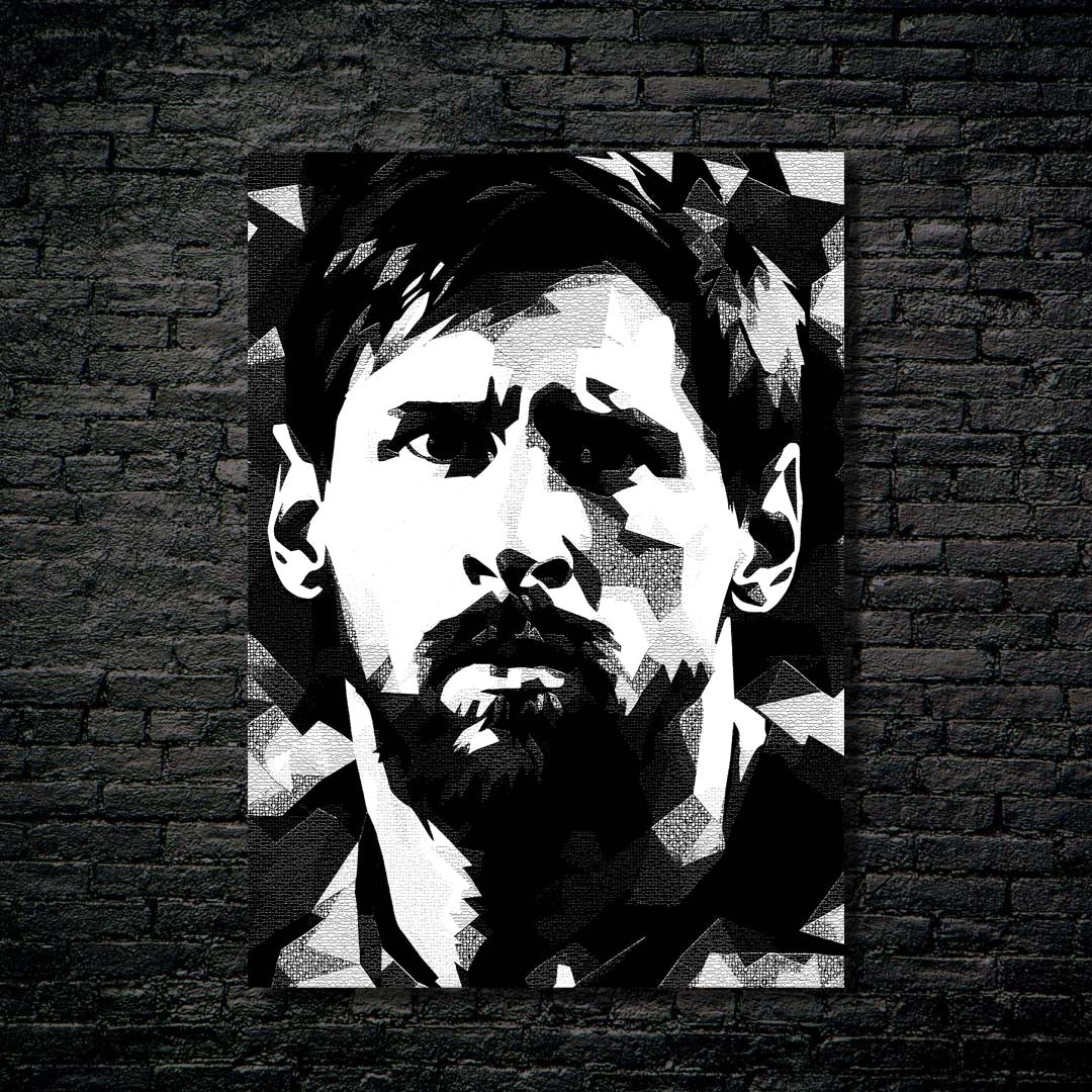 Messi Black White