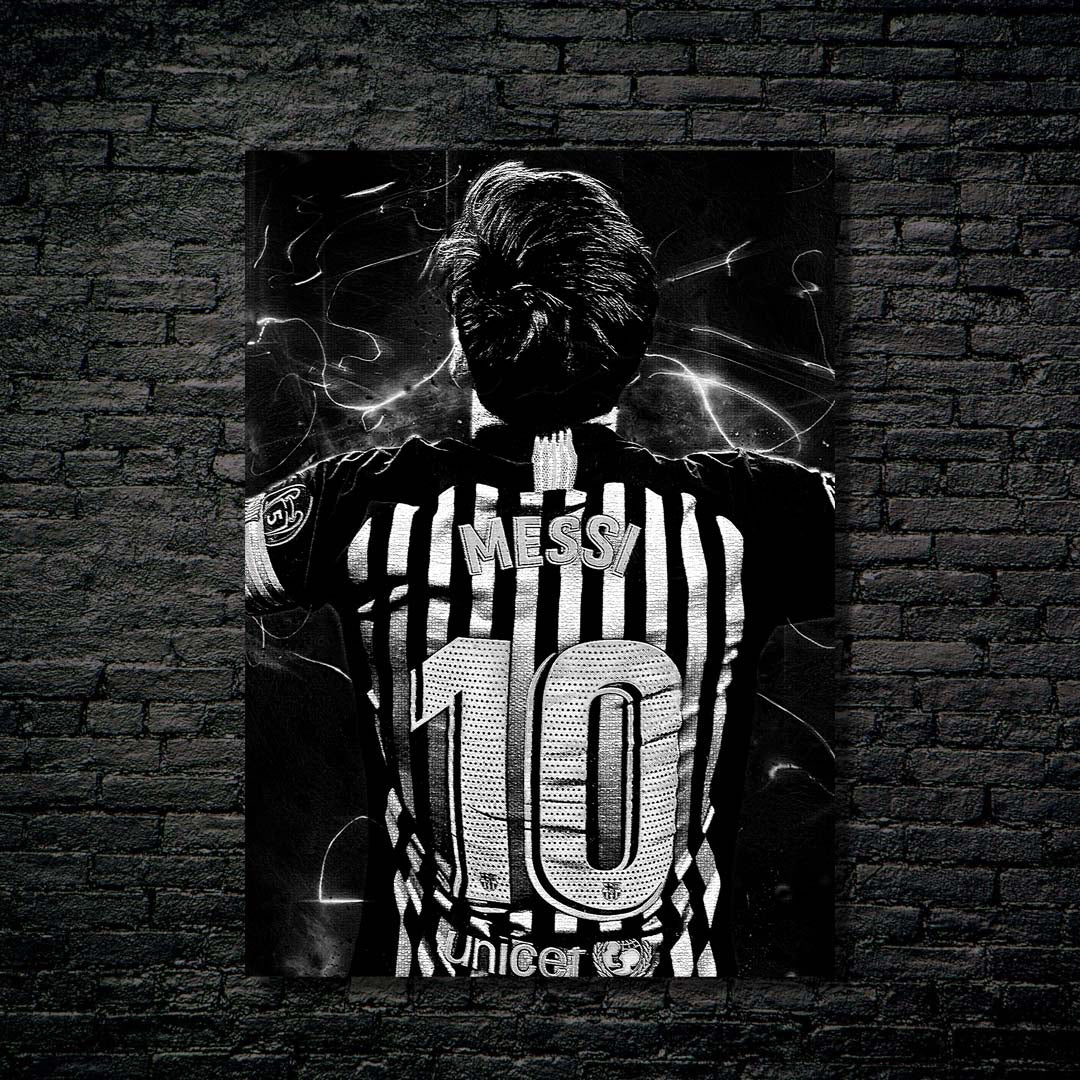 Messi Black and white