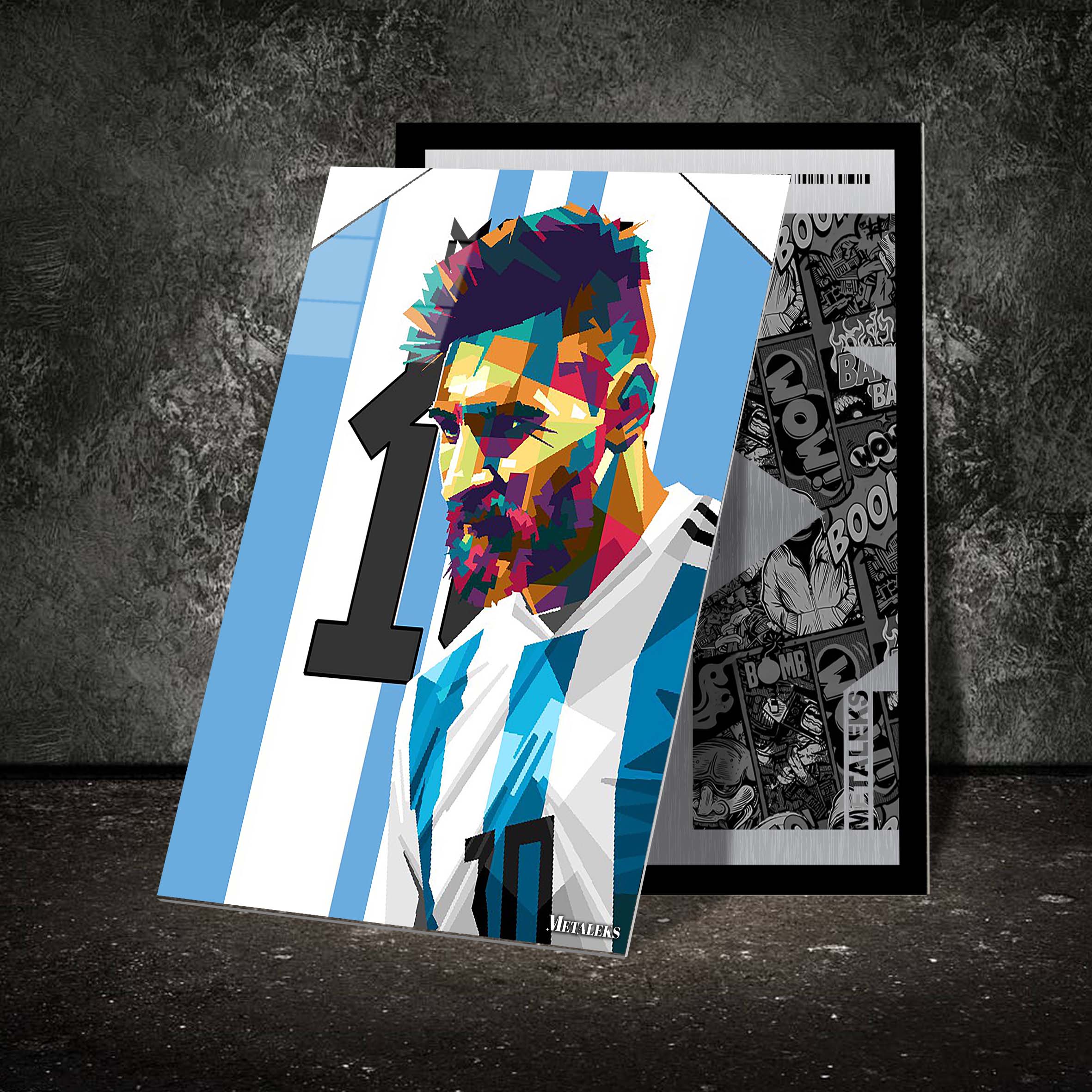 Messi The One Pop Art WPAP Style