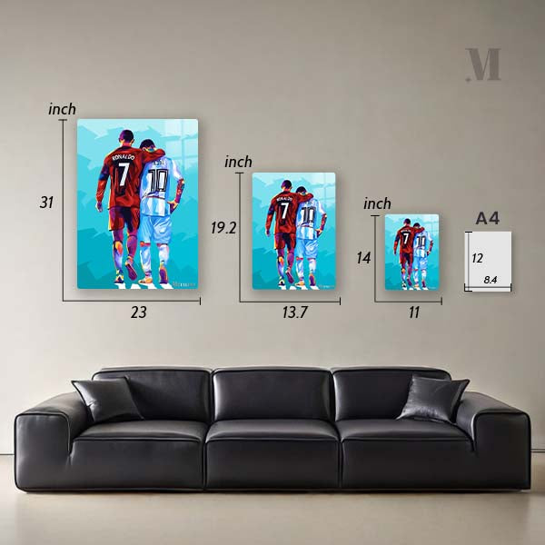 Messi And Ronaldo Wpap Popstyle