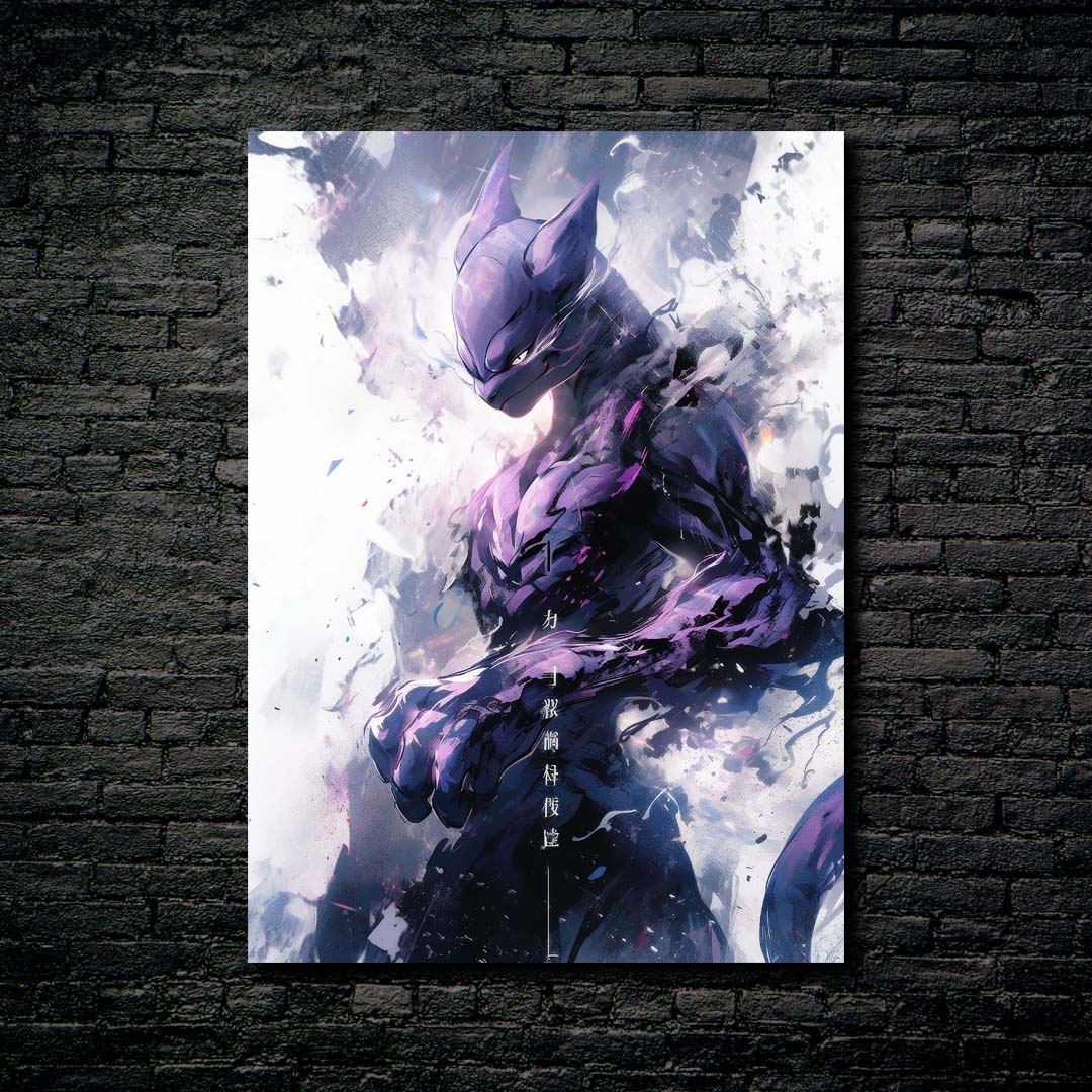 Mewtwo cinematic wallpaper by @visinaire.ai