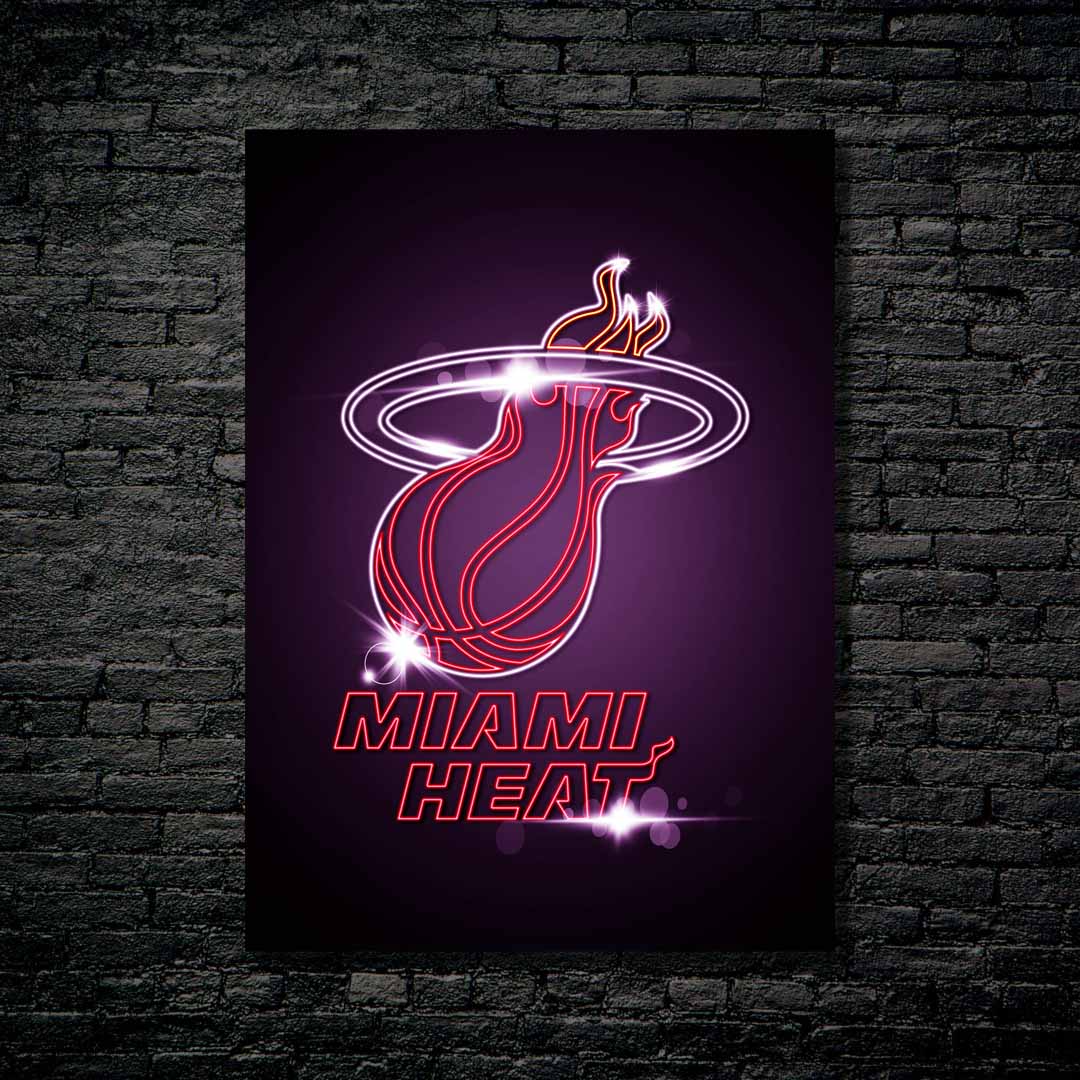 Miami Heat Neon