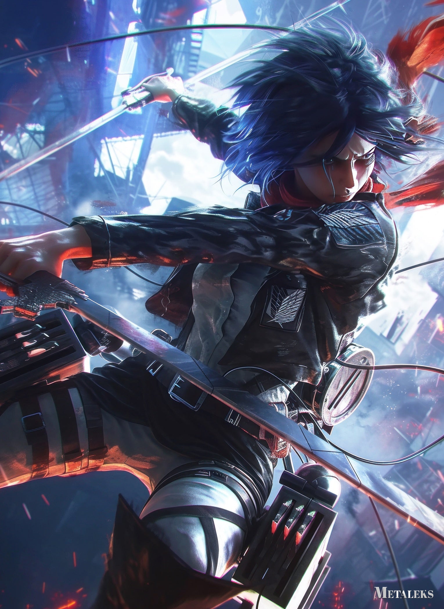 Mikasa Ackerman cinematic art