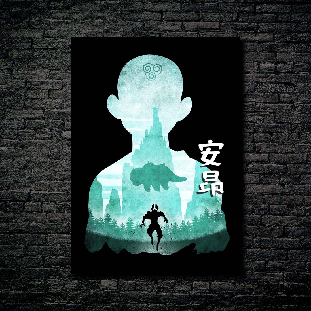 Minimalist Silhouette Aang 2