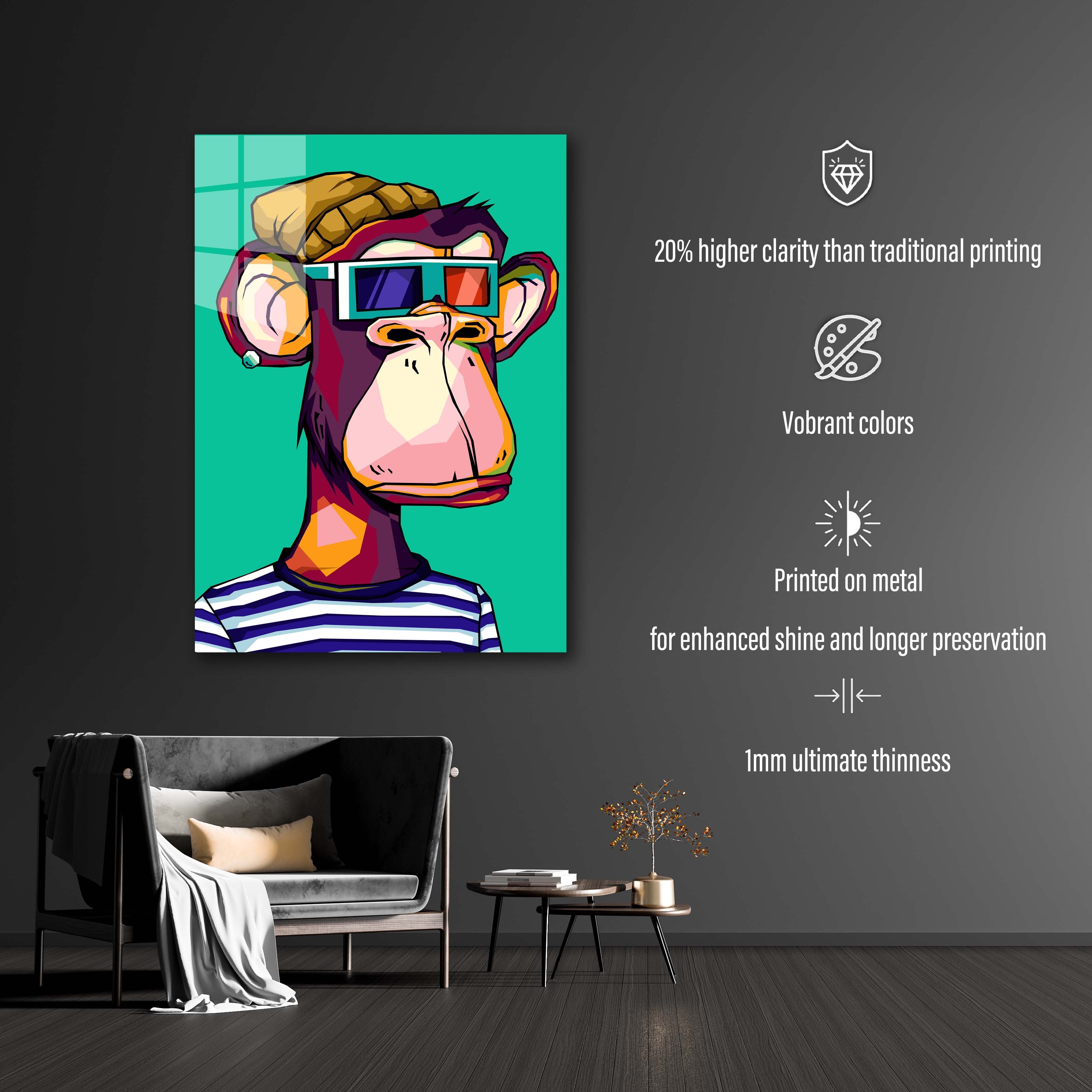 Monkey Bored Apes wpap pop art