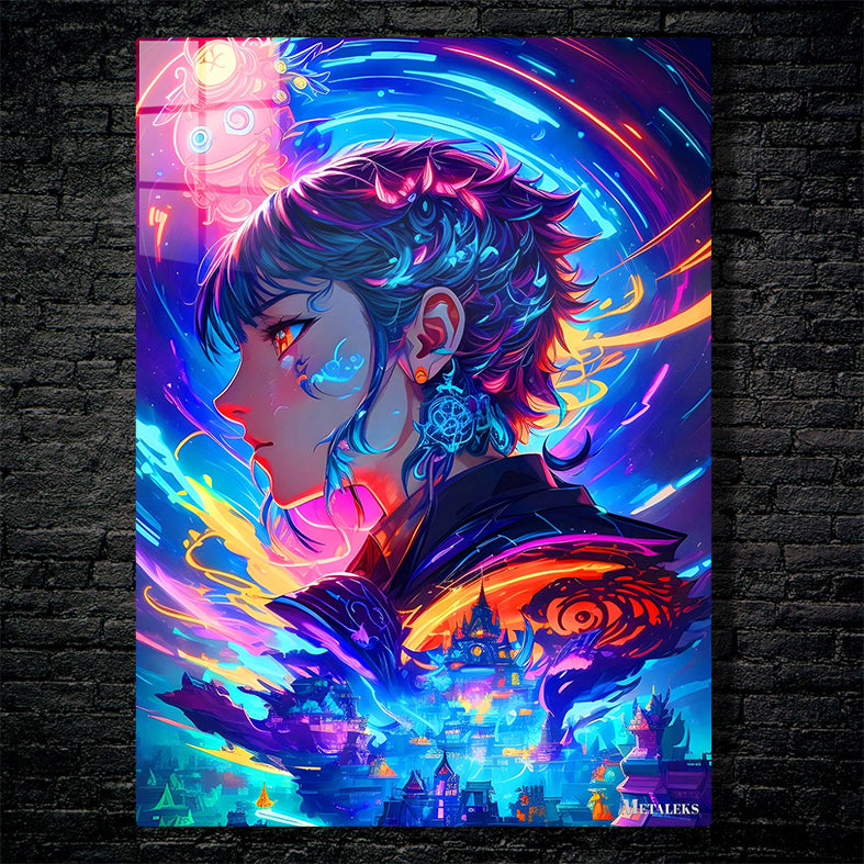 Motoko Gusanagi Ghost in the Shell Neon Art 4
