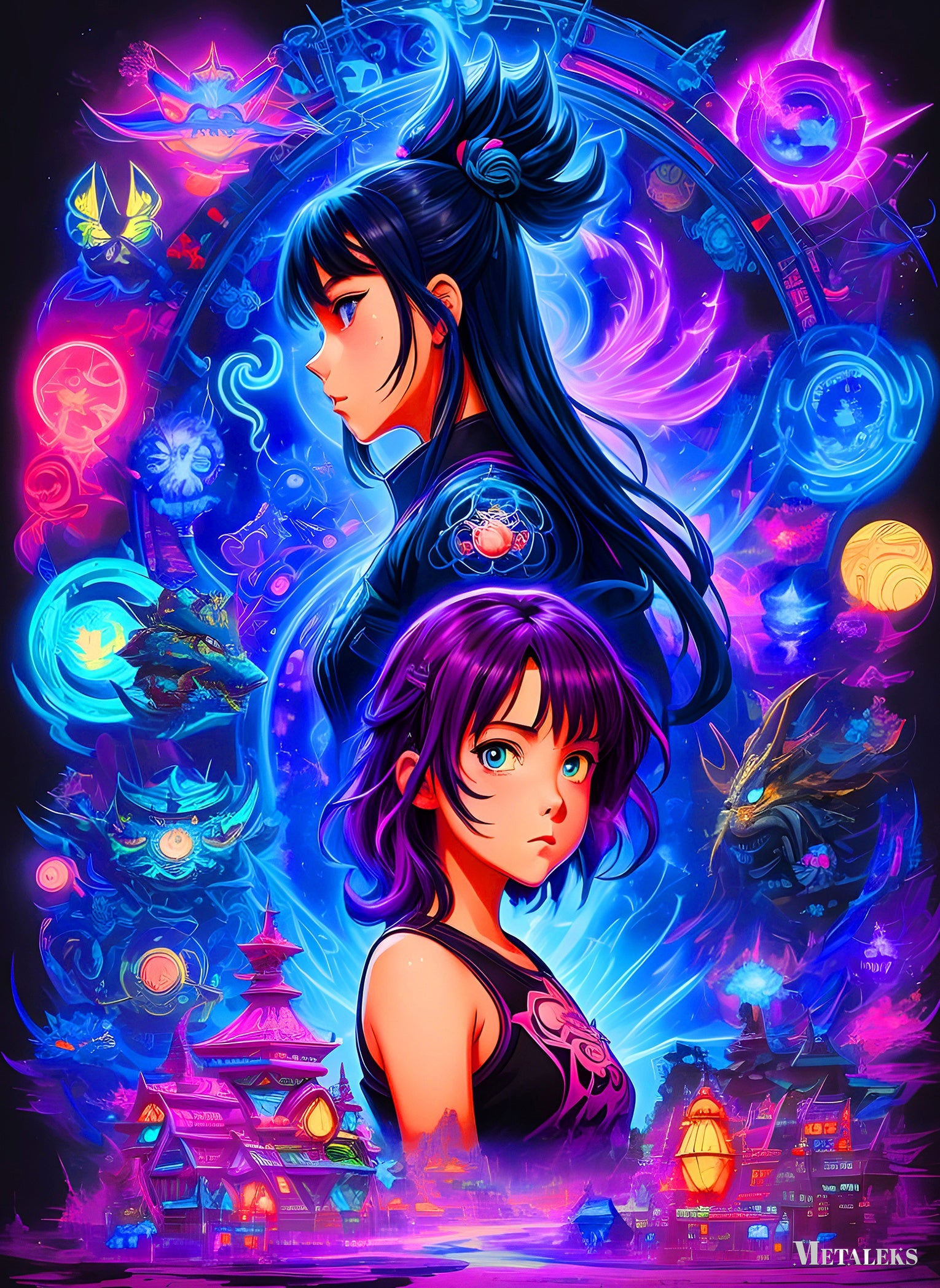Motoko Kusanagi Ilustration