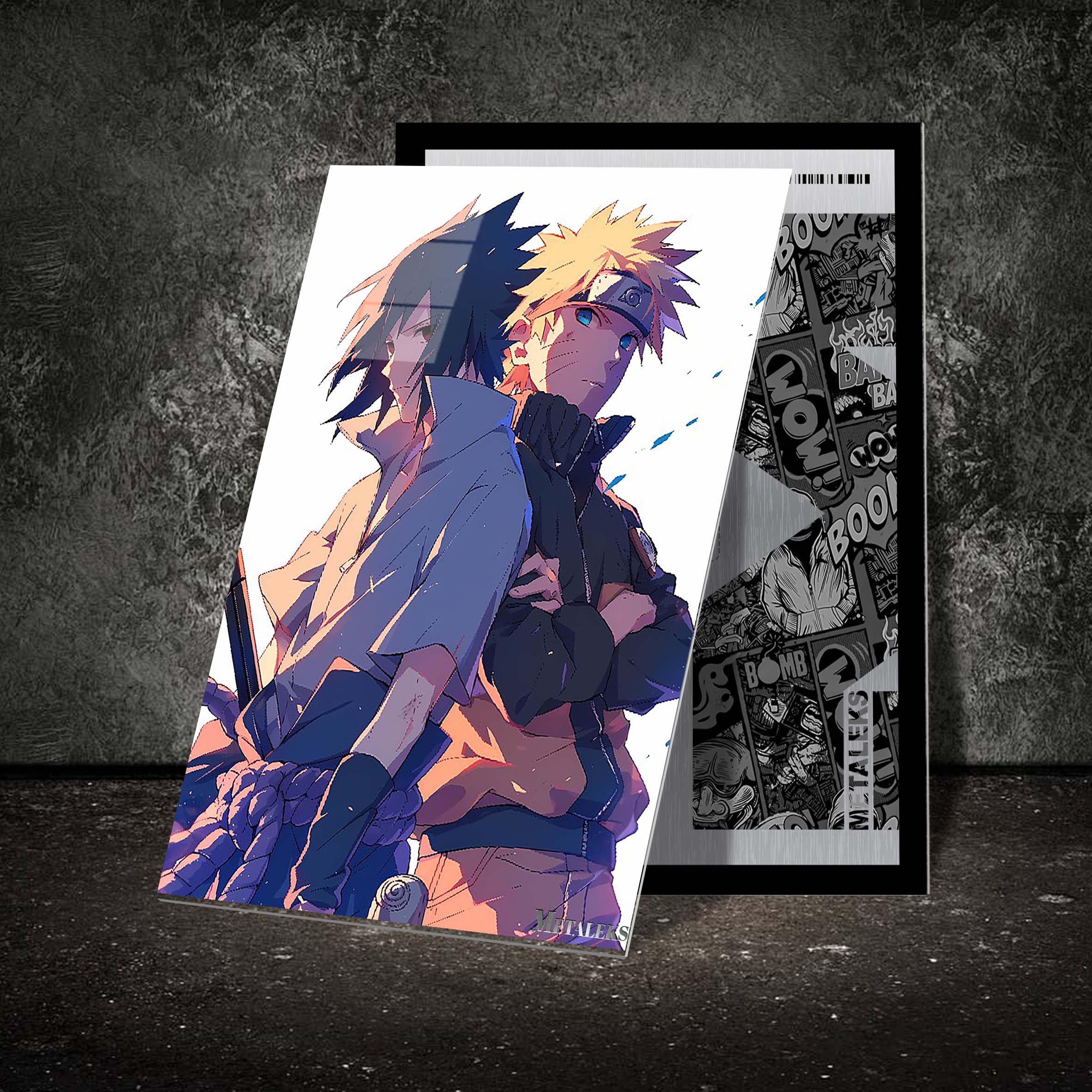 Naruto ft Sasuke-designed by @charujan_journey