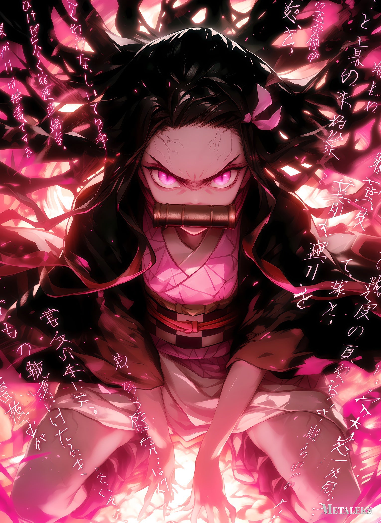 Nezuko Kamado Angry  Demon Slayer