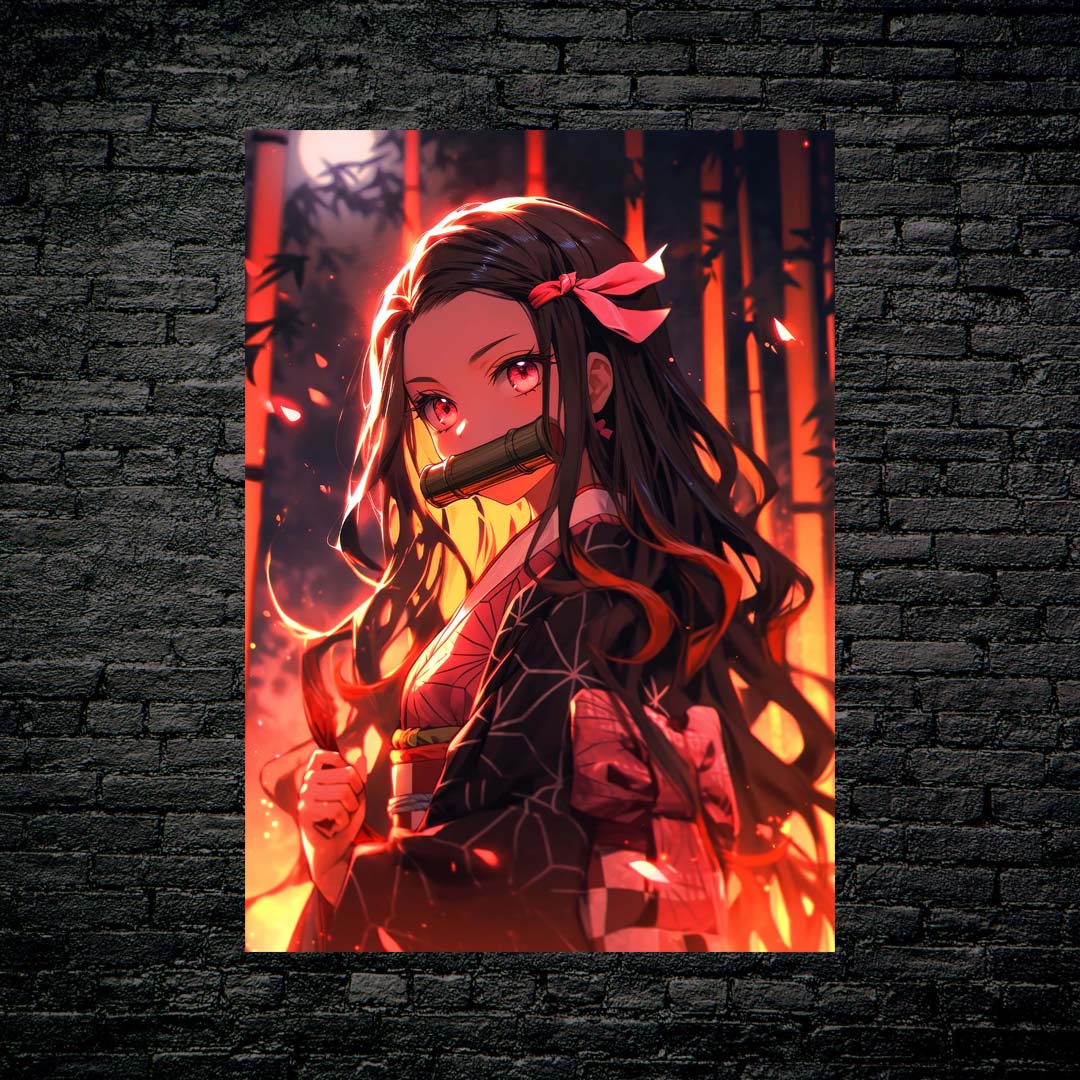 Nezuko wallpaper by @visinaire.ai