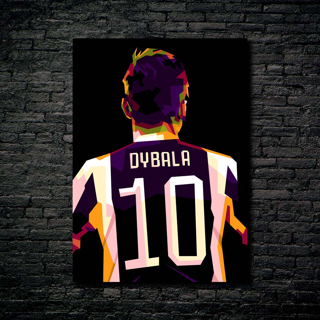 Paulo Dybala in best poster pop art