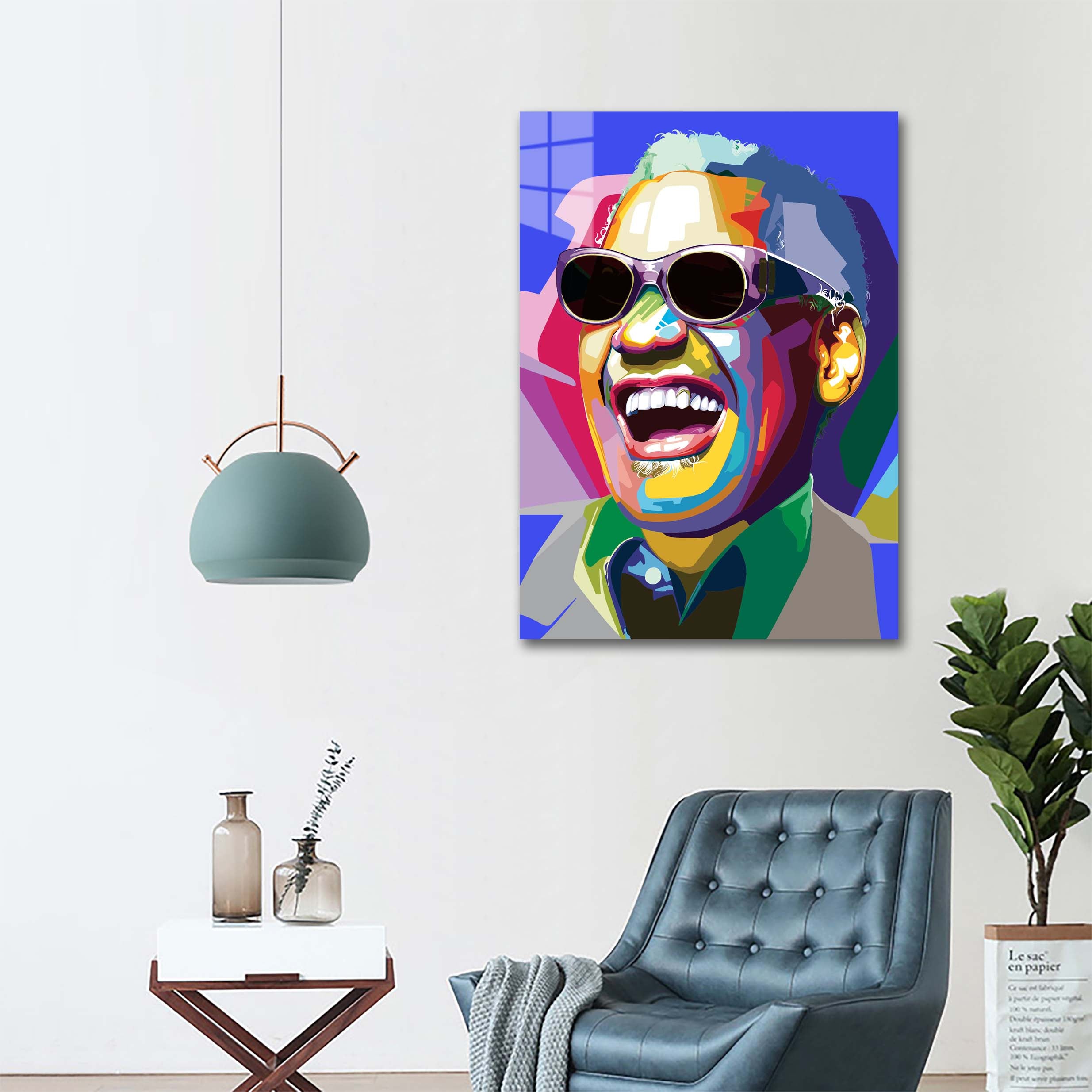 Pop Art Ray Charles Jazz Musician