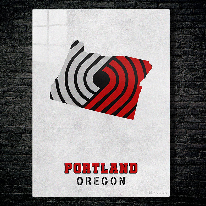 Portland Trail Blazers Portland Oregon State Map