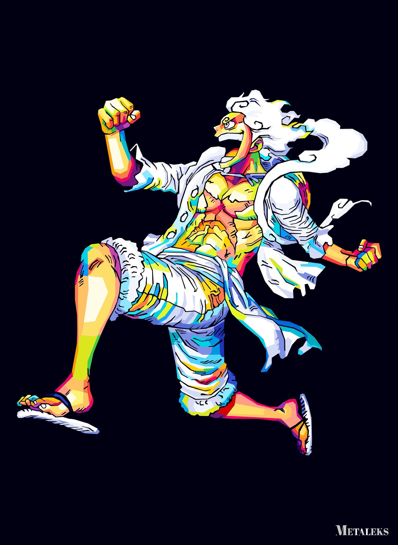 S055 Luffy Nika Wpap Art  H0731-25