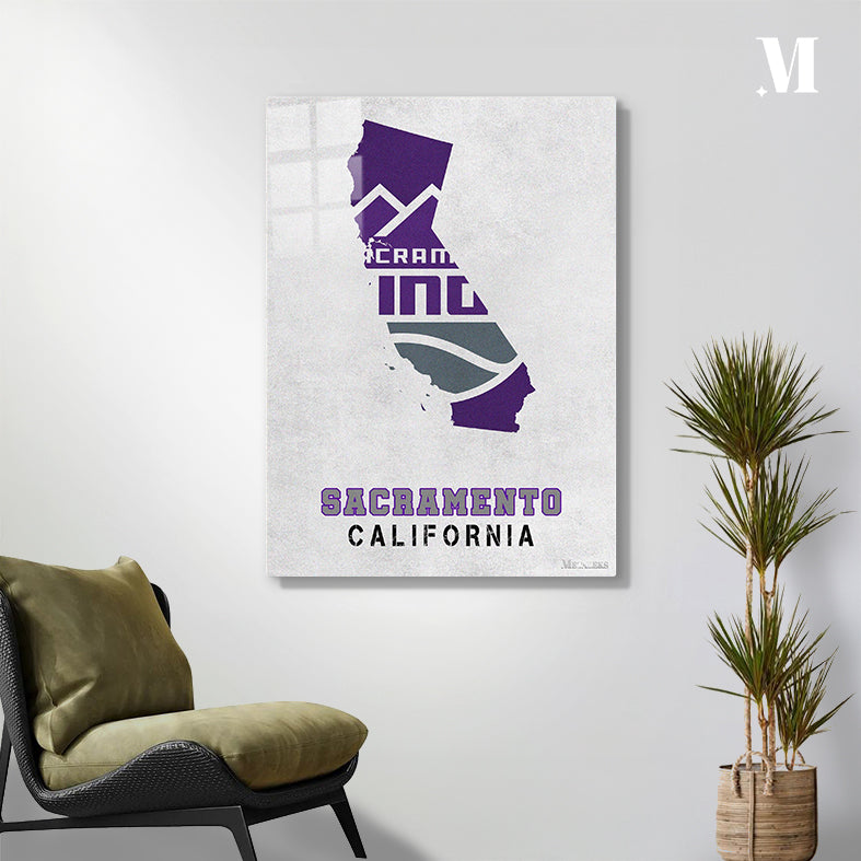 Sacramento Kings Sacramento California State Map