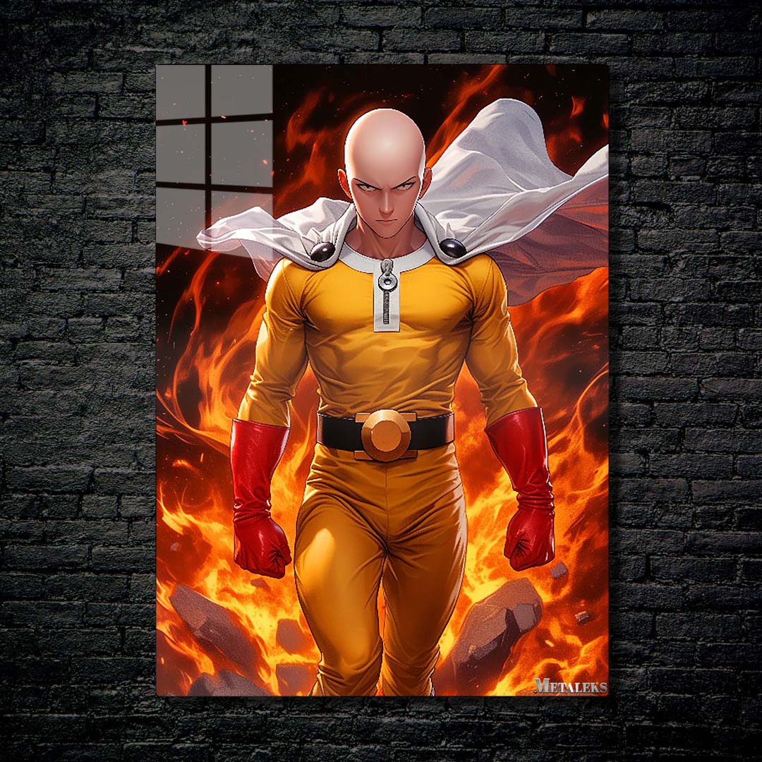 Saitama on Fire | One-Punch Man