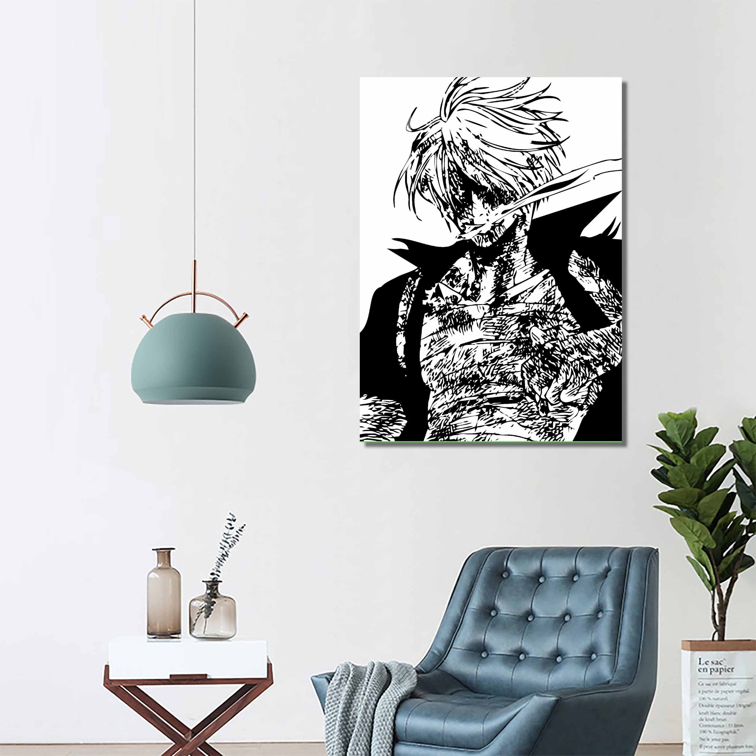 Sanji black and white