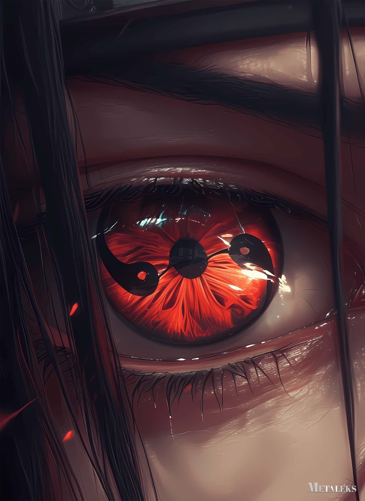 Sasukeuchiha sharingan eye