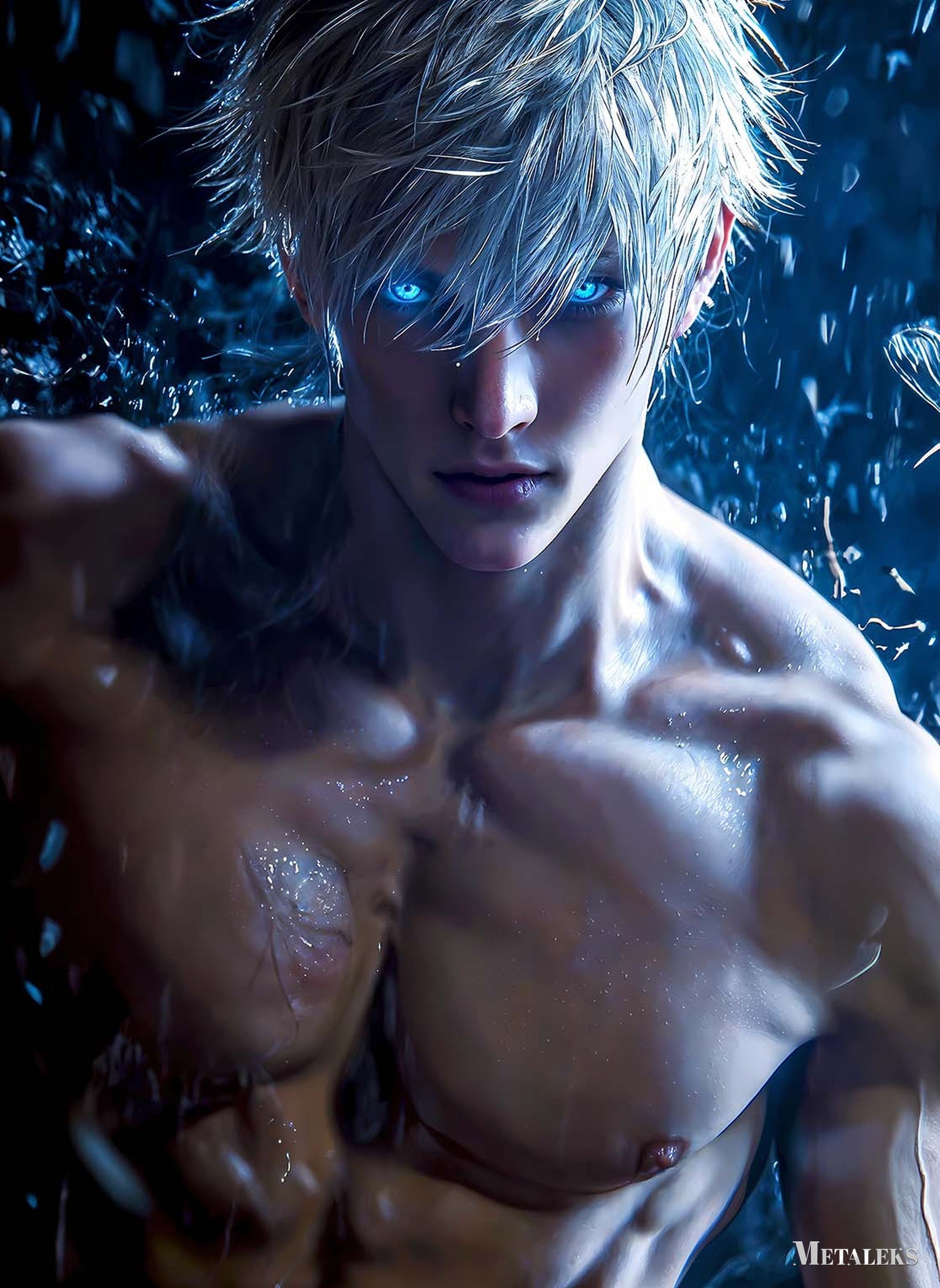Satoru Gojo Bare Chest
