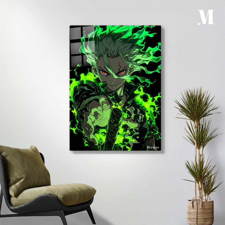 Senku Ishigami Green Fire