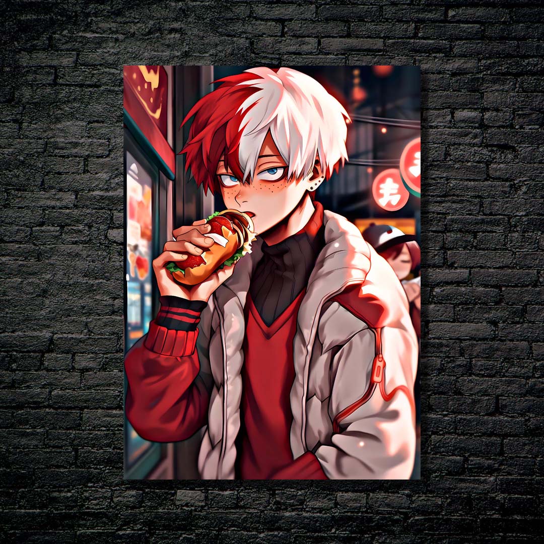 Shoto todoraki enjoying food