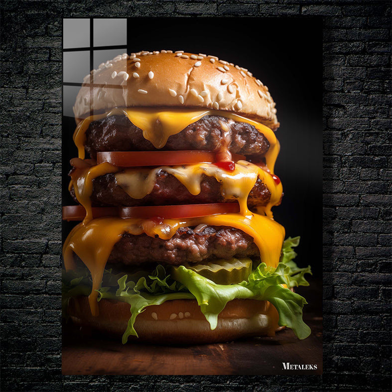 TRIPLE CHEESE BURGER