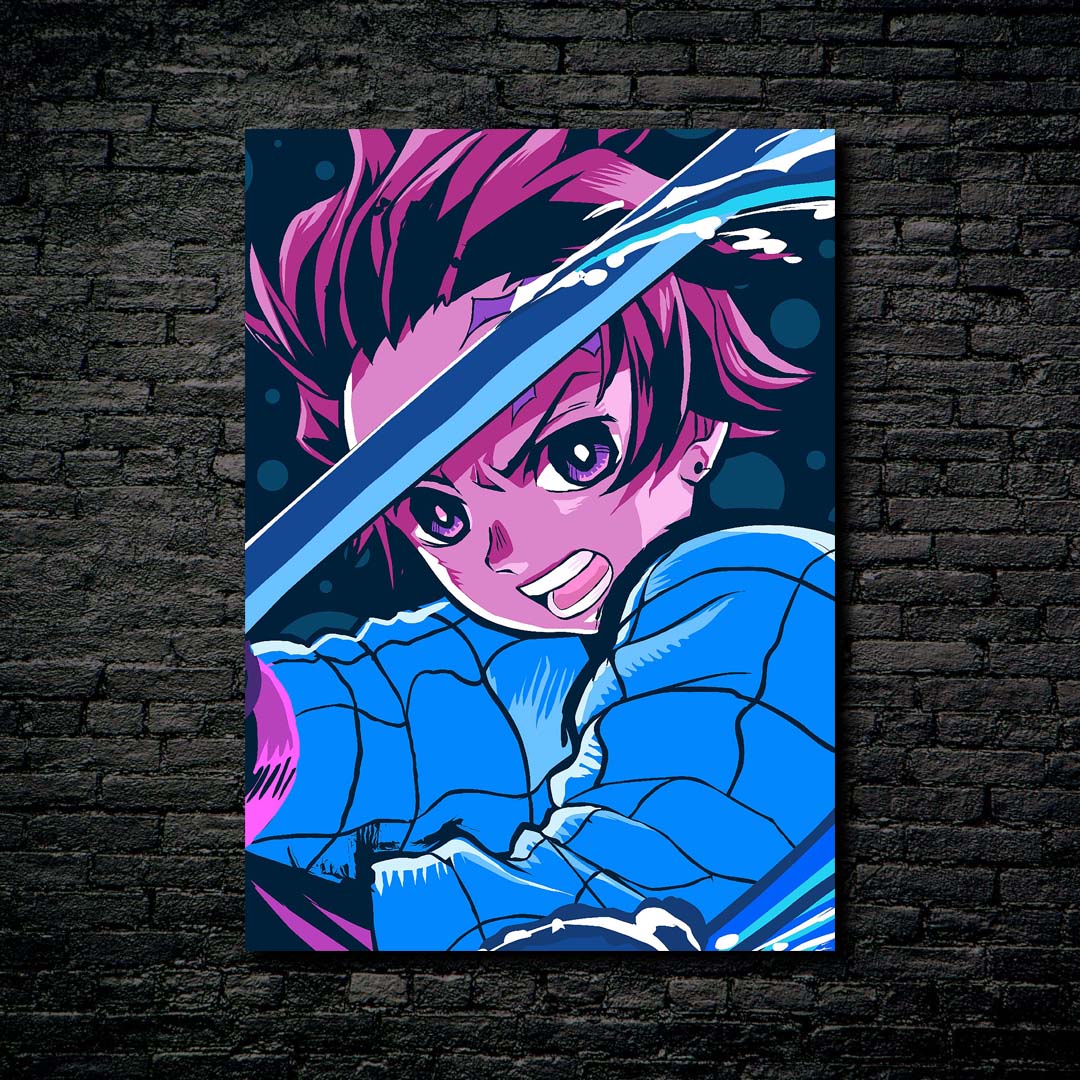 Tanjiro Kamado Blue and Pink