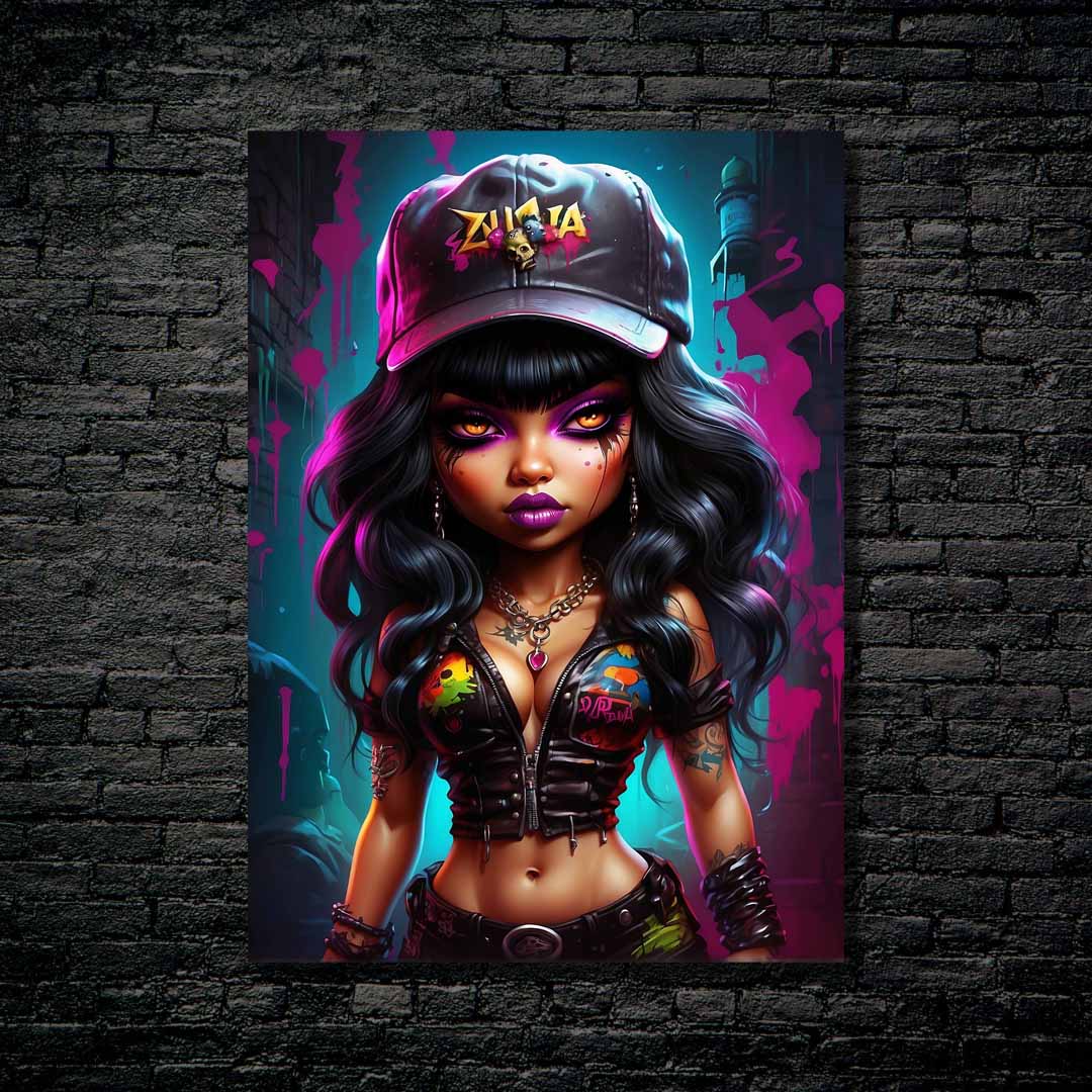 Urban Style - Female #2-rtwork by @Vivid Art Studios